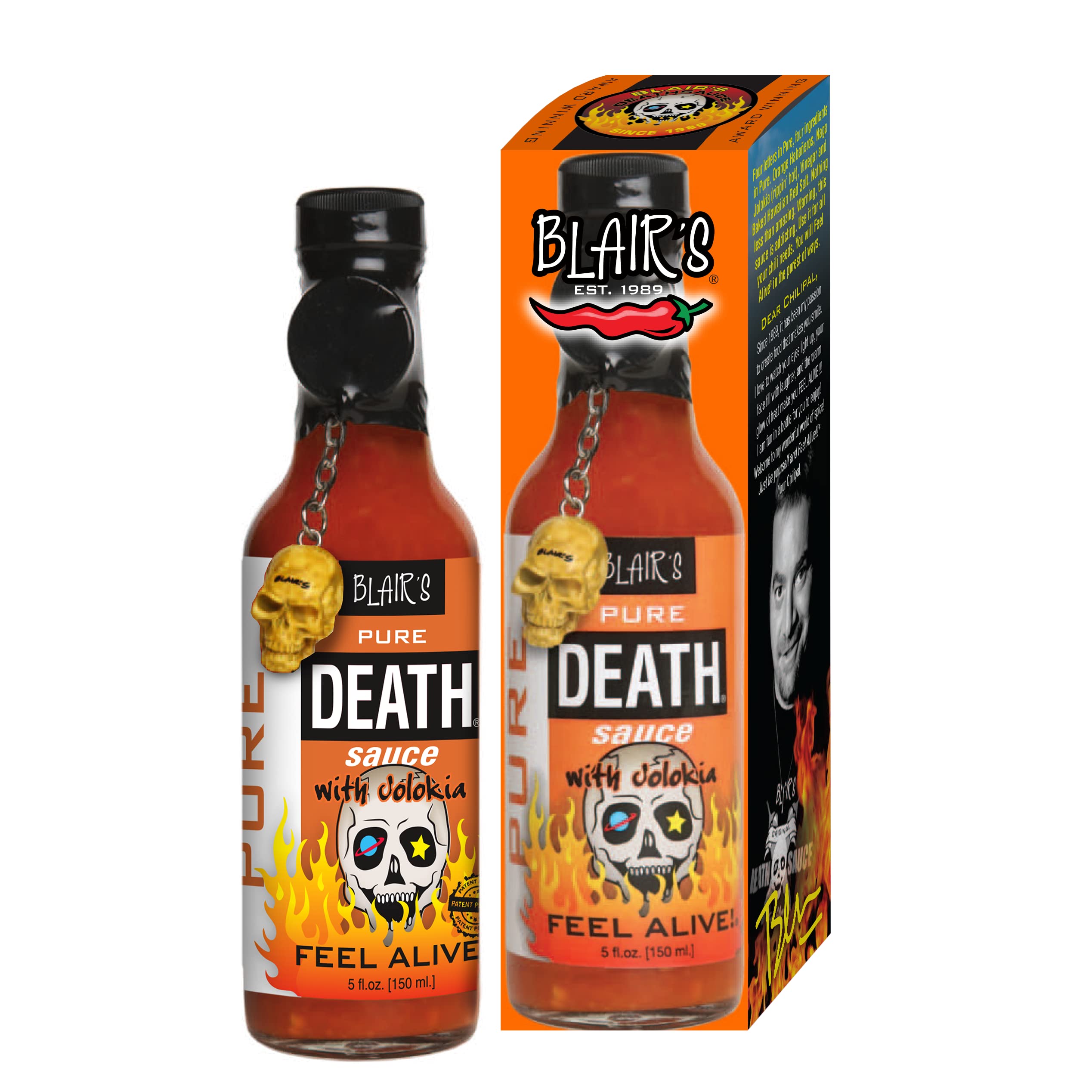 Blair's Pure Death with Jolokia Hot Sauce, 5 Ounce