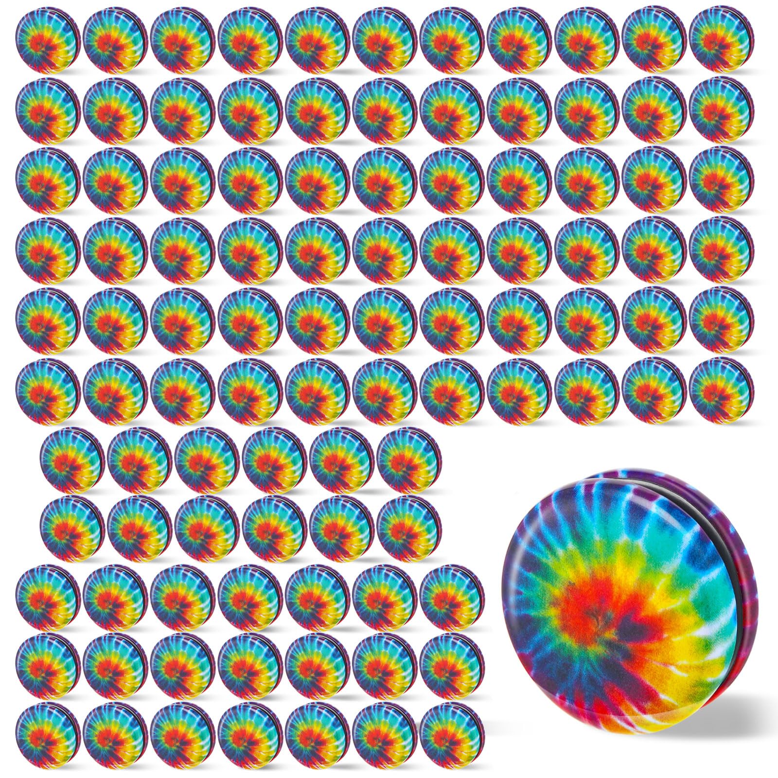 Lenwen Yoyos for Kids, Beginners Metal Yo Yo Toys with Colorful Designs Adults Teens Birthday Party Favors, Holiday Stocking Fillers, Classroom Prizes(100 Pcs, Rainbow)