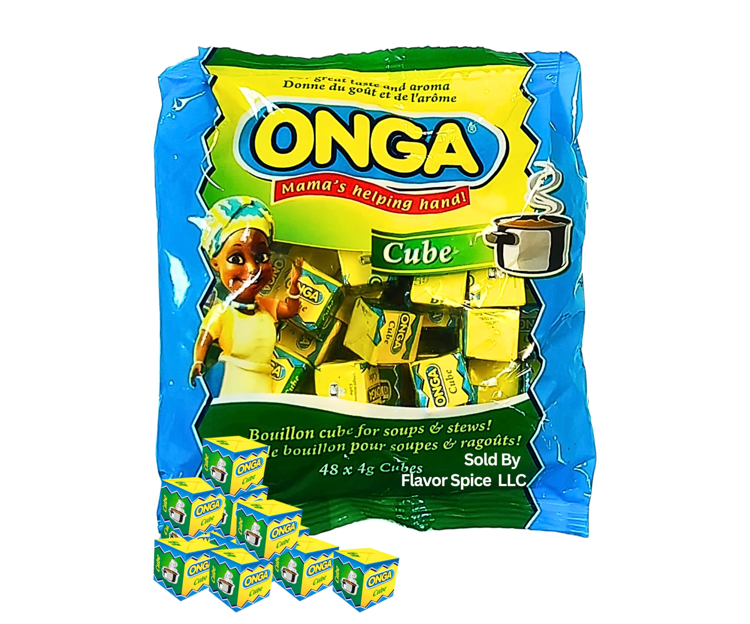 Onga Seasoning Cube ((1 PACK) 48 COUNTS)