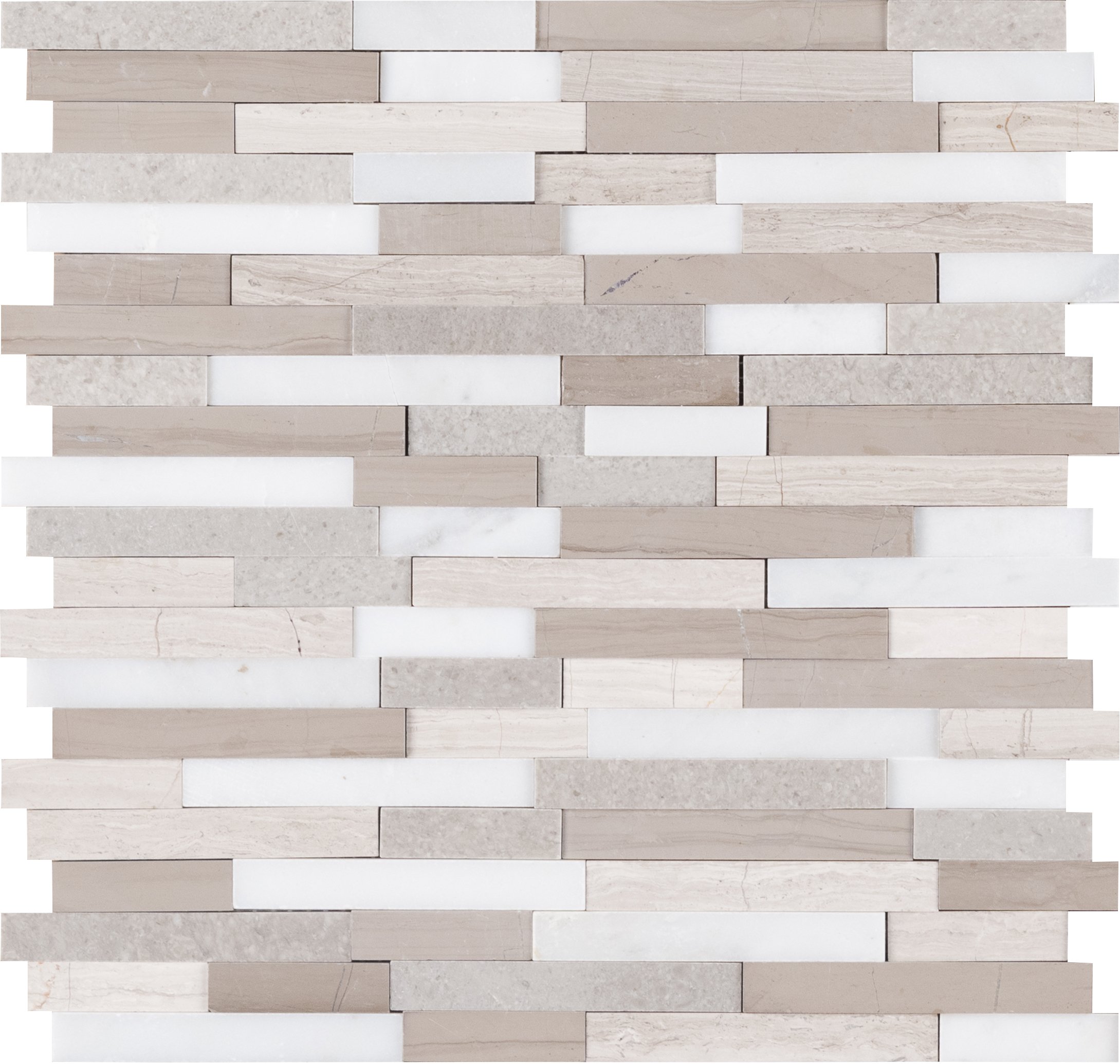 MSI Arctic Storm Interlocking 3D Peel and Stick Honed Marble Tile for Kitchen Backsplash, Wall Tile for Bathroom, Accent Wall Tile, Shower Wall Tile, 12 in. x 12 in. Mosaic Tile (15 sq. ft.)