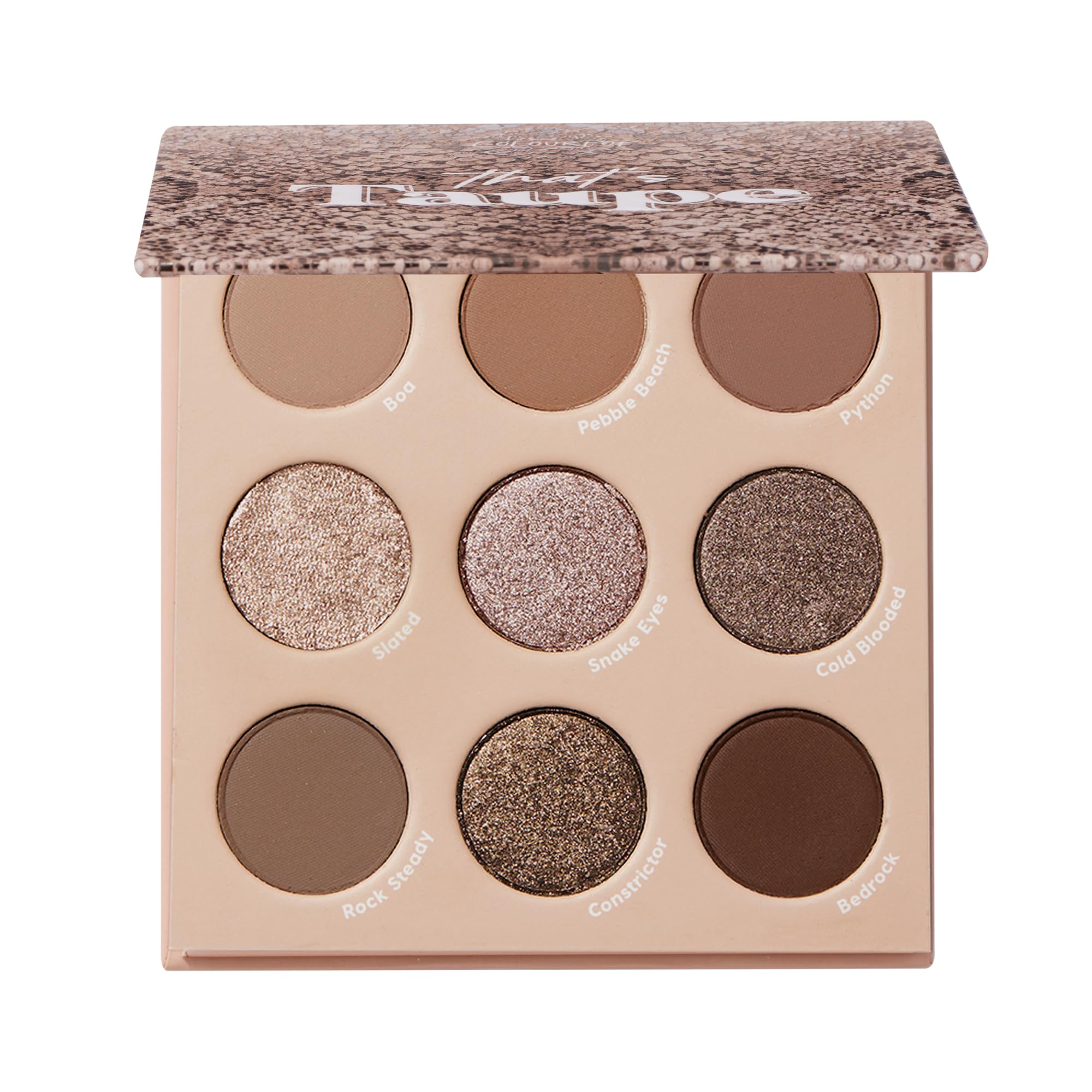 ColourPop That's Taupe Shadow Palette - Cool-Toned Shadow Palette with Metallic and Matte Finishes - High-Pigment Makeup with a Long-Wearing Formula (0.3 oz)