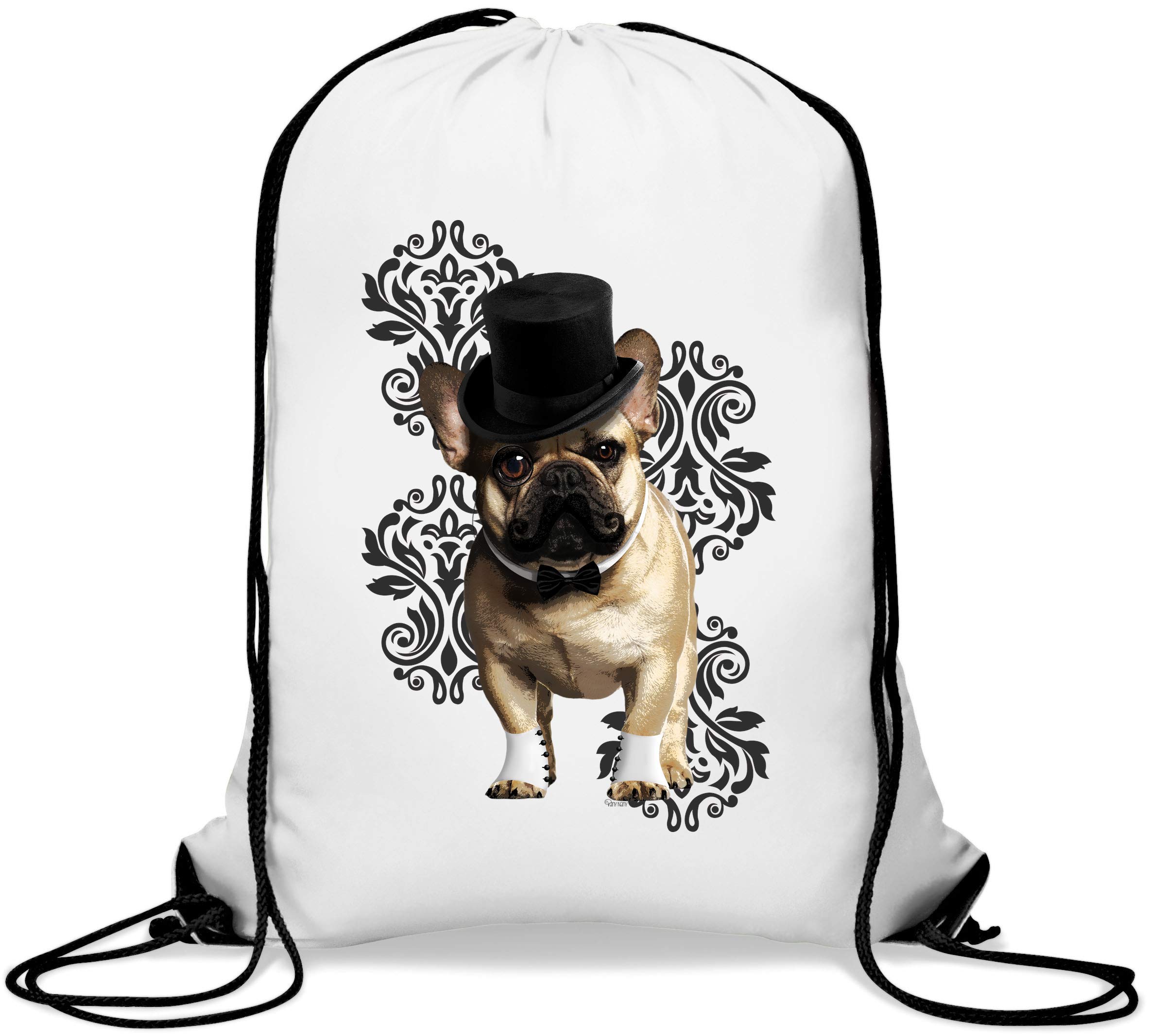 Dog Dandy Fancy Pug Gym Sack Casual Drawstring Bag