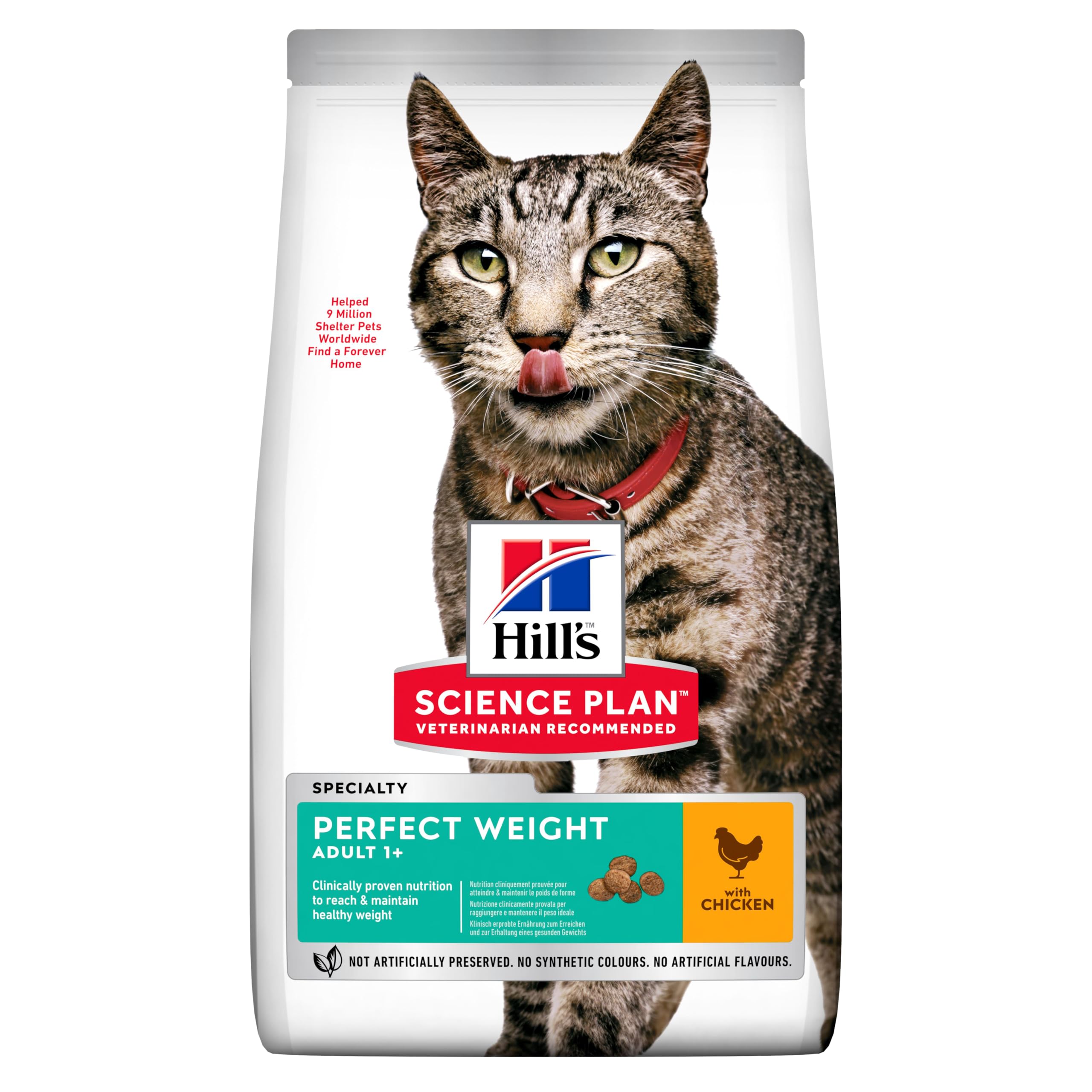 Hill's Science Plan Hills Science Plan Perfect Weight Adult Cat Food with Chicken 2.5kg