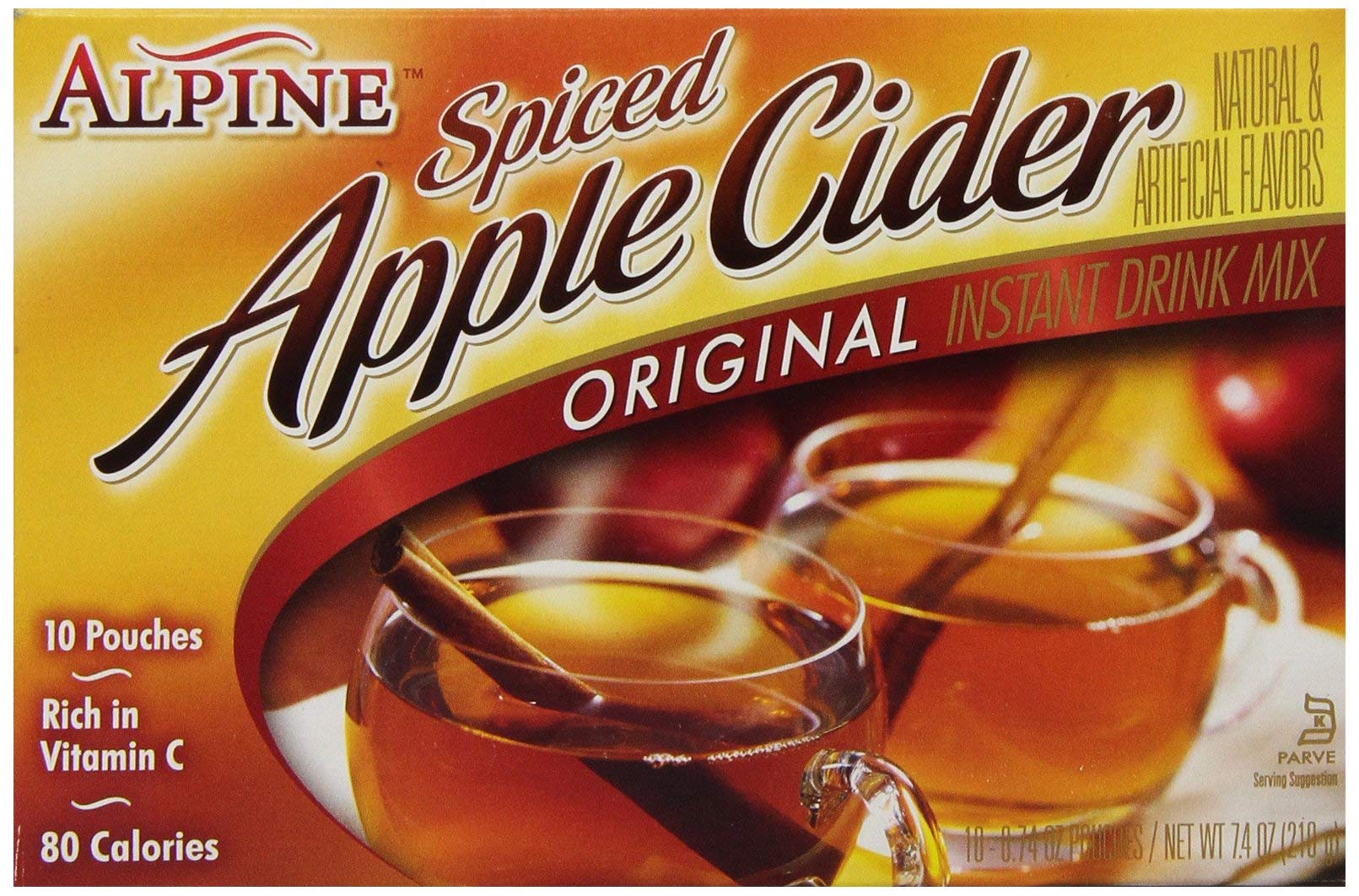 Alpine Spiced Cider Spiced Cider Apple Flavor Drink Mix, 10 ct - SET OF 2