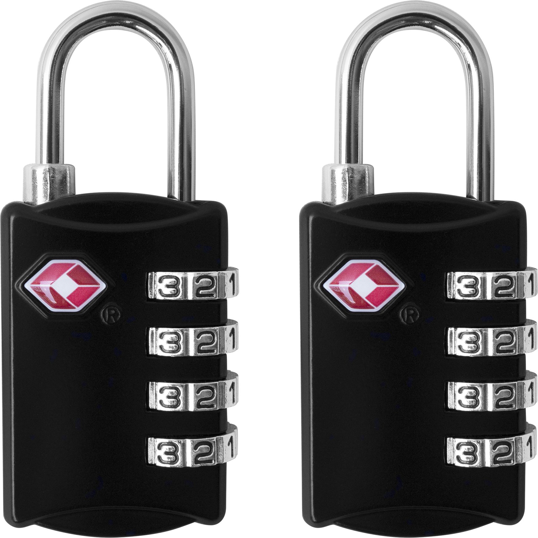 desired tools 4 Digit Combination Steel Tsa Luggage Lock - Black