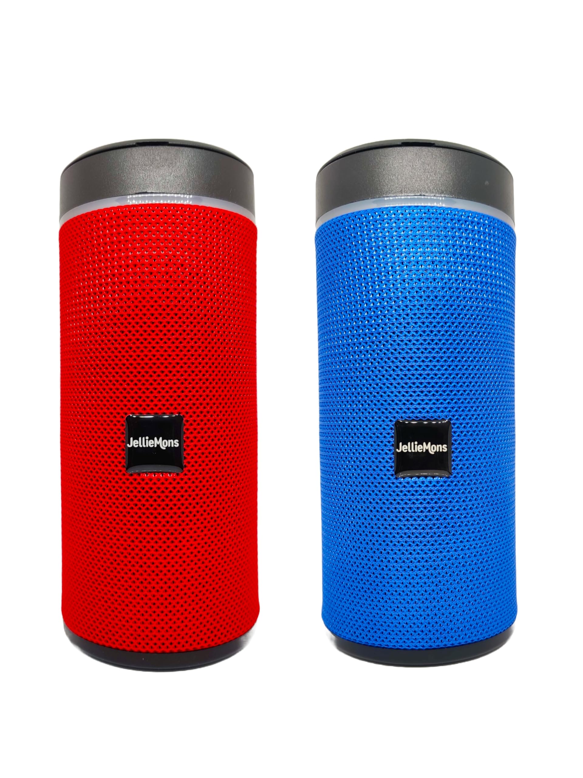 The Jellie Monsters Portable Bluetooth Speakers, SP-104 (Red + Blue)