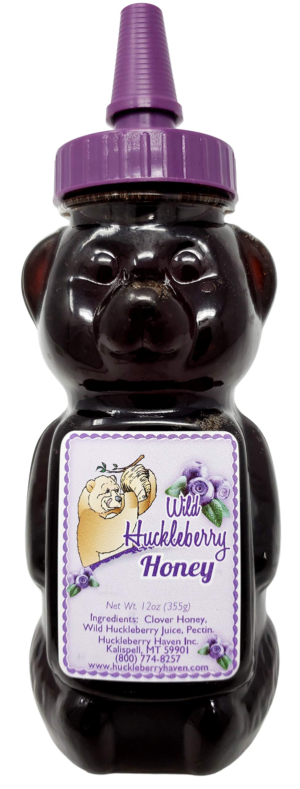 Wild Huckleberry Honey Bear 12.0 oz