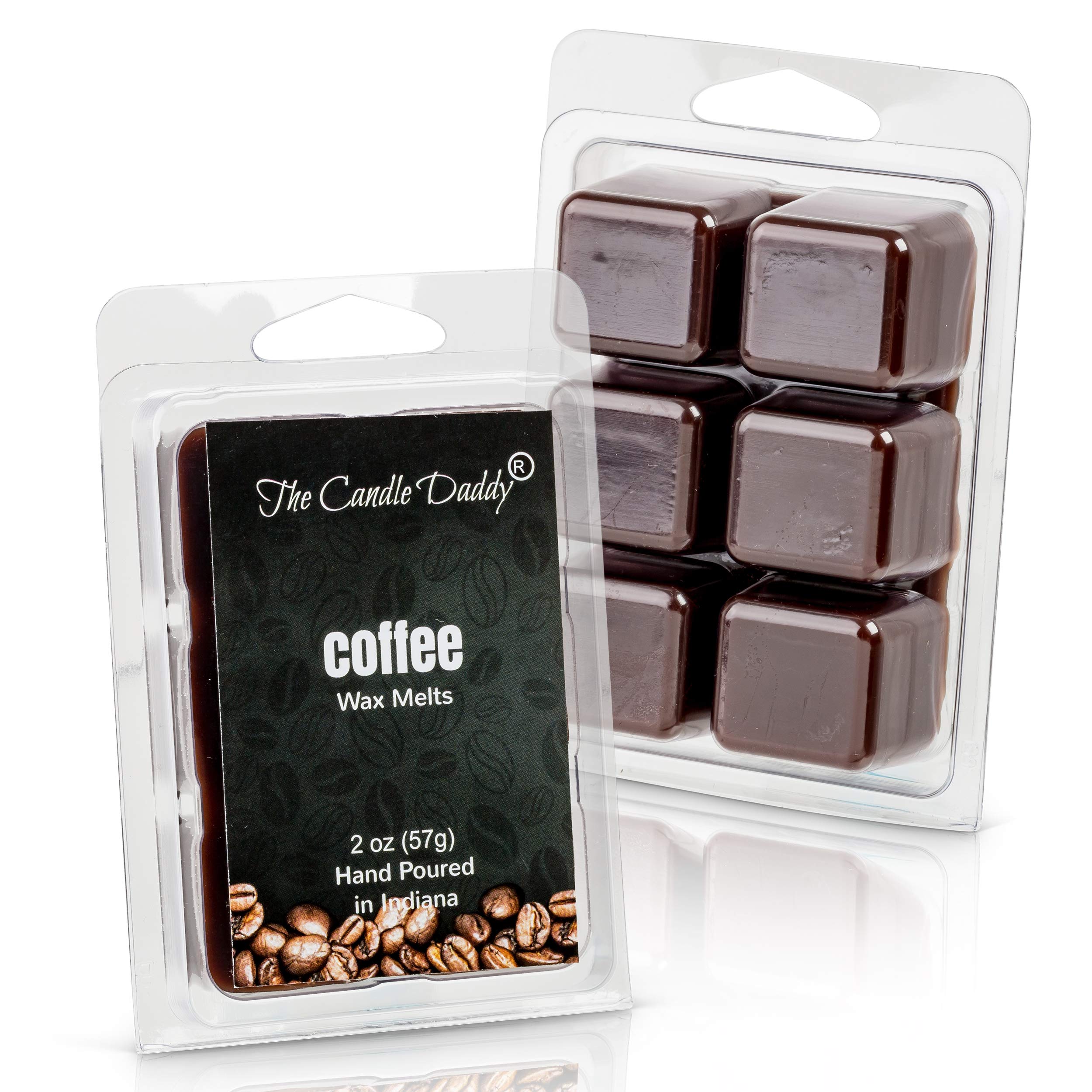 The Candle Daddy Coffee Maximum Scented Wax Cubes/Melts- 2 Packs -4 Ounces Total- 12 Cubes