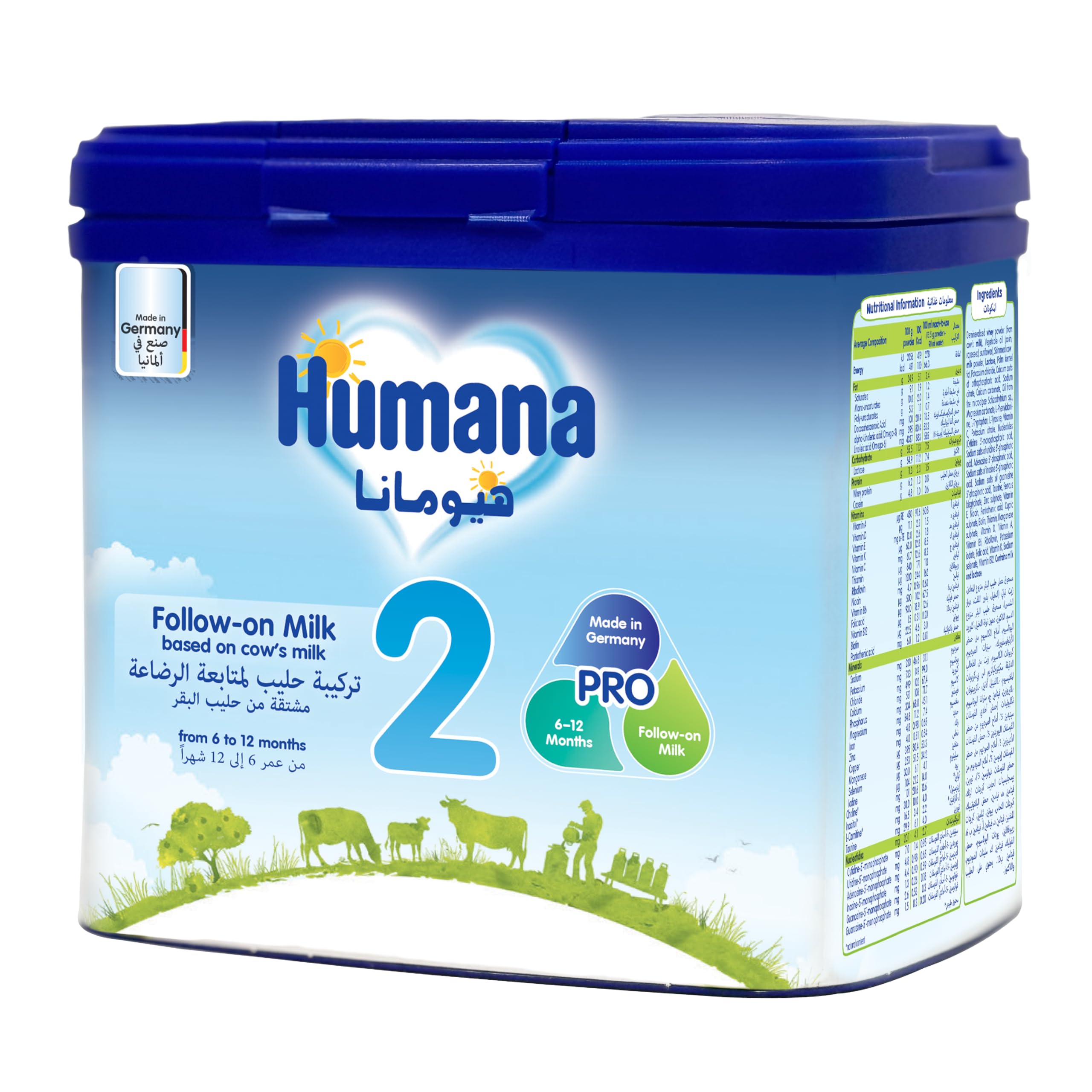 Humana 2 Probalance™ Follow-on Formula baby milk 6-12 months, 400g