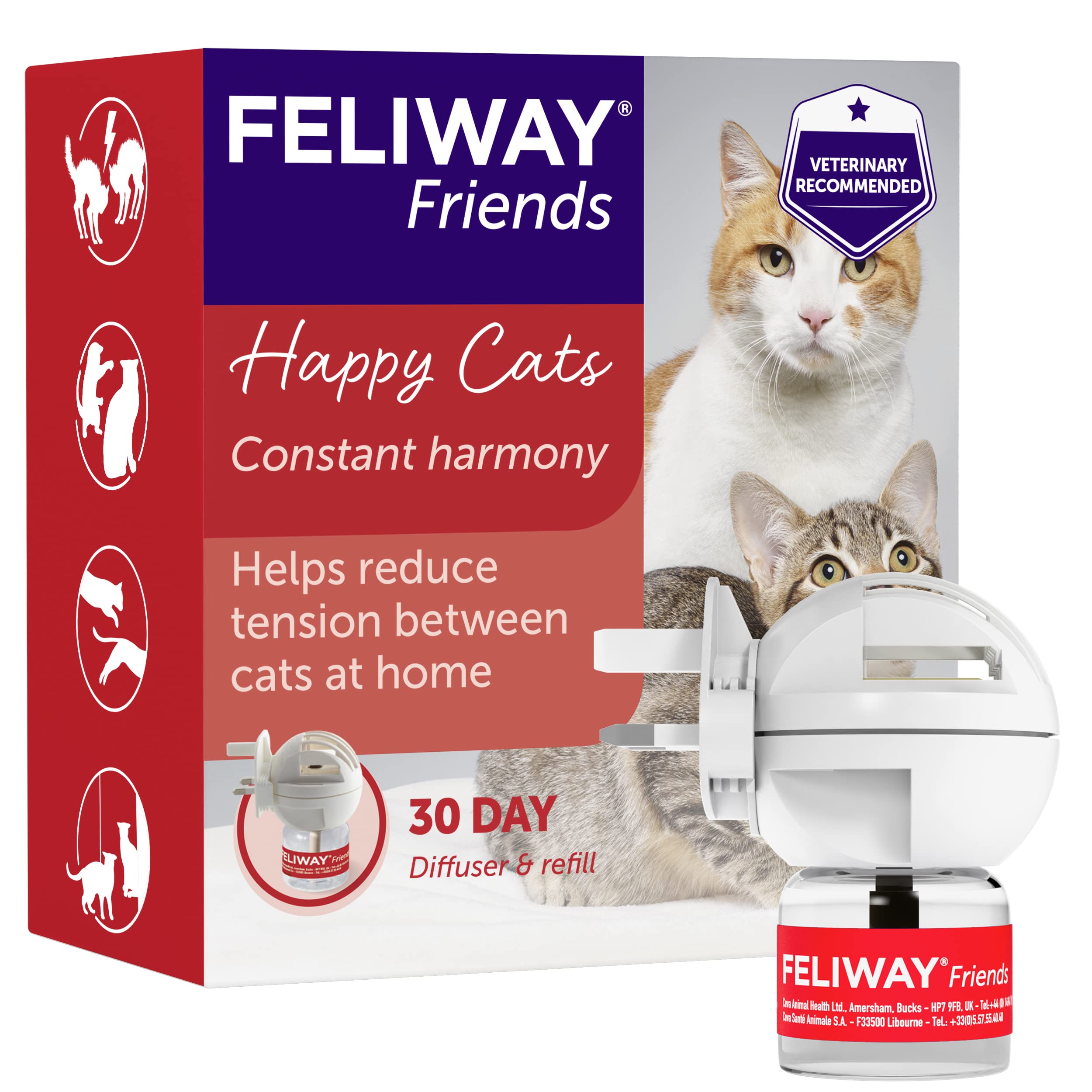 FELIWAYFriends 30 Day Starter Kit Diffuser, 48 ml,White