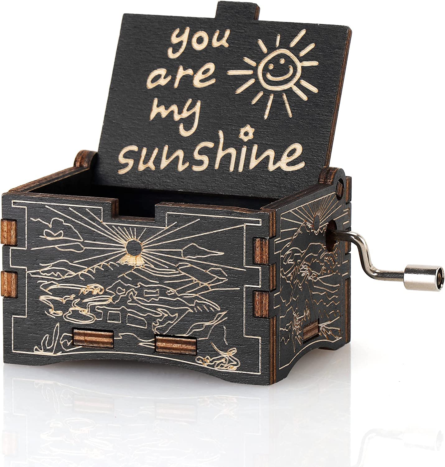 SYOSI You Are My Sunshine Music Box Love Gift For Him/Her, Love Quotes Gifts For Her, Mum Gifts For Daughter, To Wife, Husband, Father or Grandparent Present Personalised Valentines Gifts