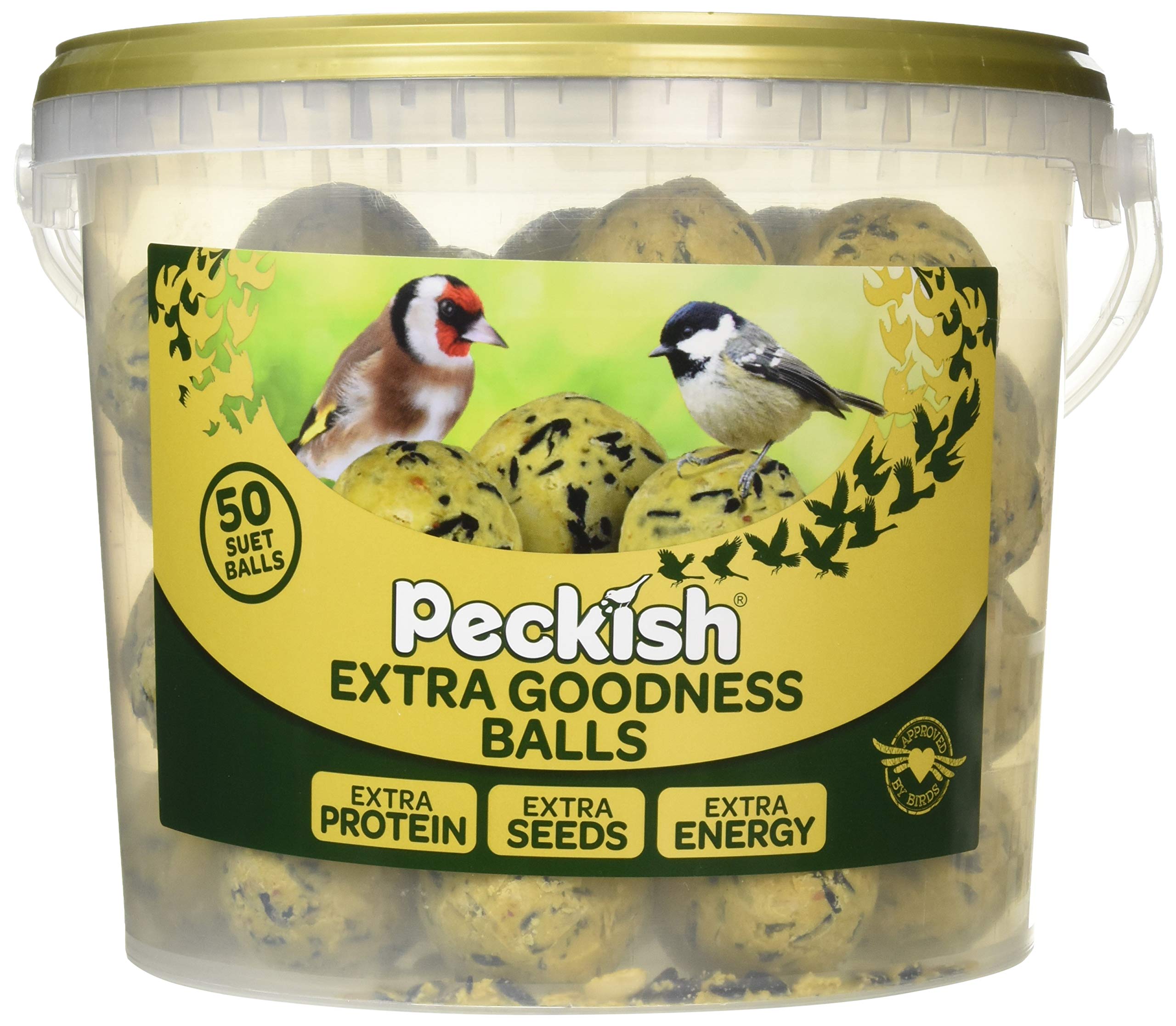 Peckish60051407 Extra Goodness Bird Food, Natural, Tub of 50