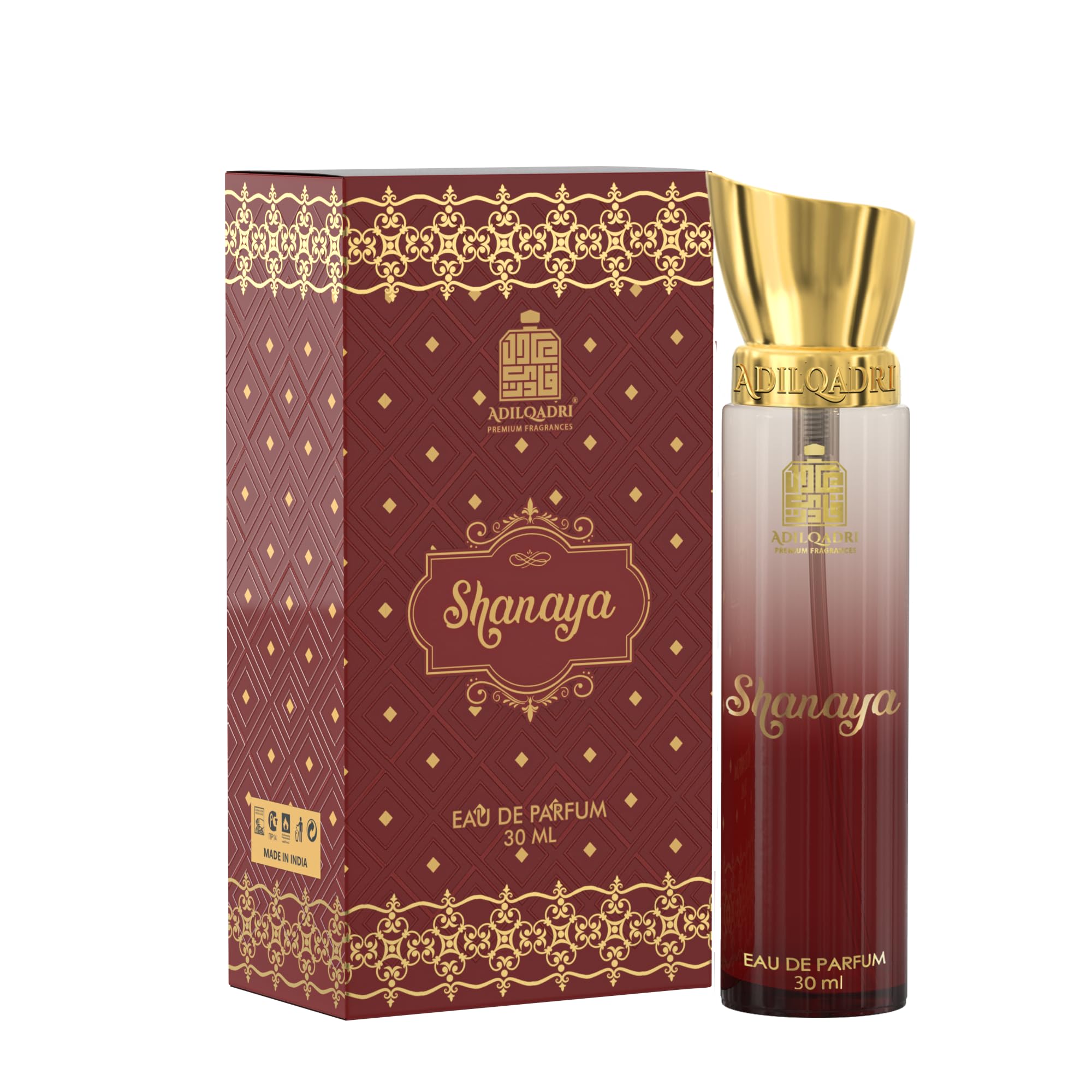 AdilQadri Shanaya Perfume Arabic & French Blend, 30Ml Unisex Long Lasting Luxury Scent, Eau De Parfum Spray