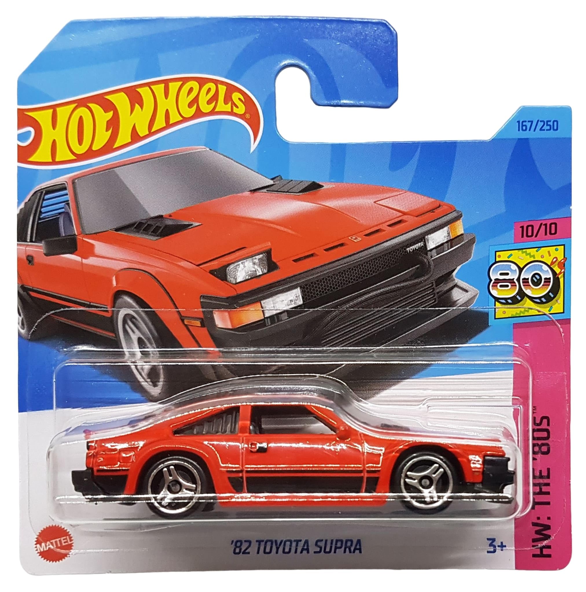 Hot Wheels´82 Toyota Supra - HW: The ´80s 10/10 - HKG87 - Short Card - Red - Mattel 2023