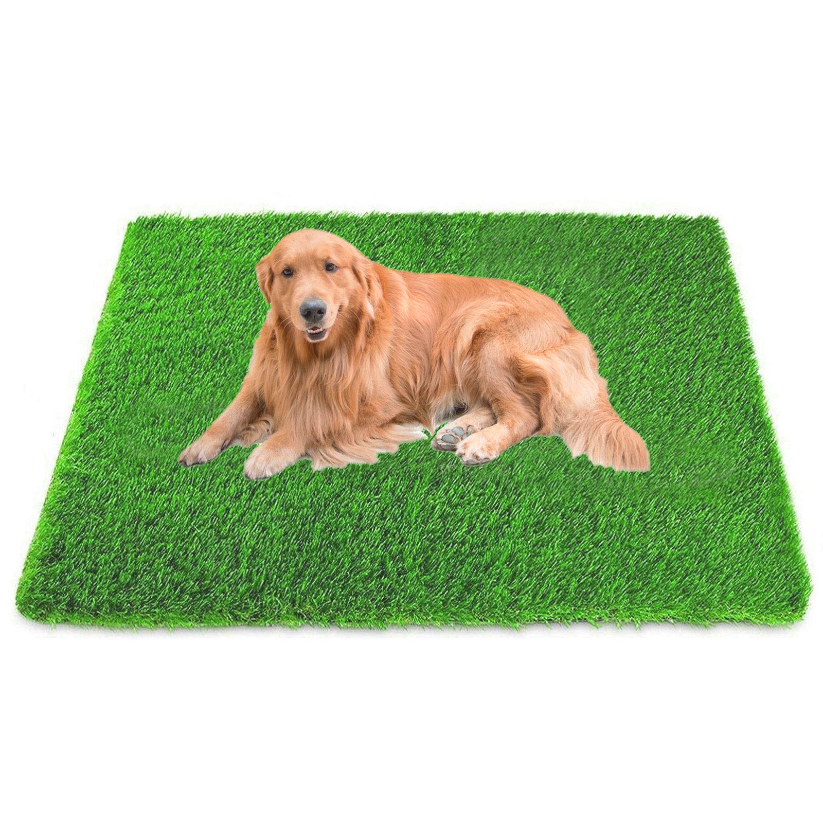 jltkj 47.24inx31.5in Dog Grass Artificial Turf Pet Fake Grass Pee Pads Doormat for Puppy Potty Trainer Indoor Outdoor Rug Patio Lawn