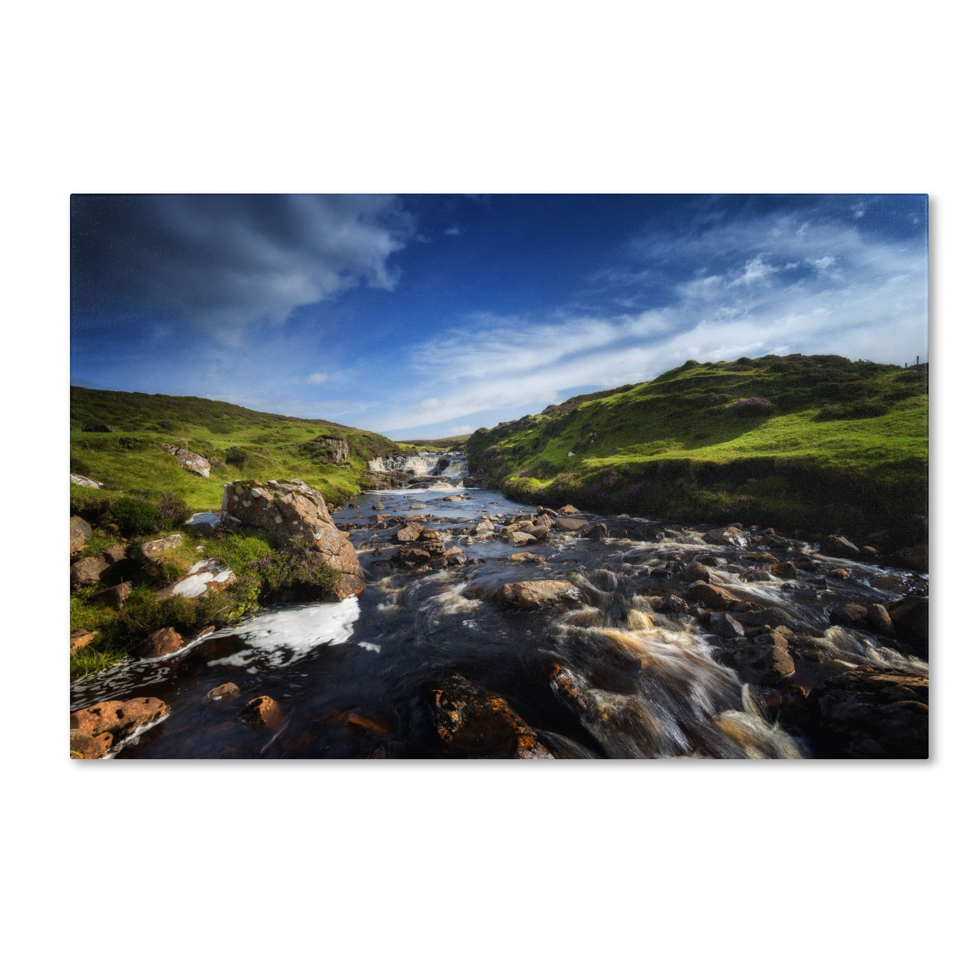 Scottish River by Philippe Sainte-Laudy Wall Decor, 12 by 19-Inch Canvas Wall Art