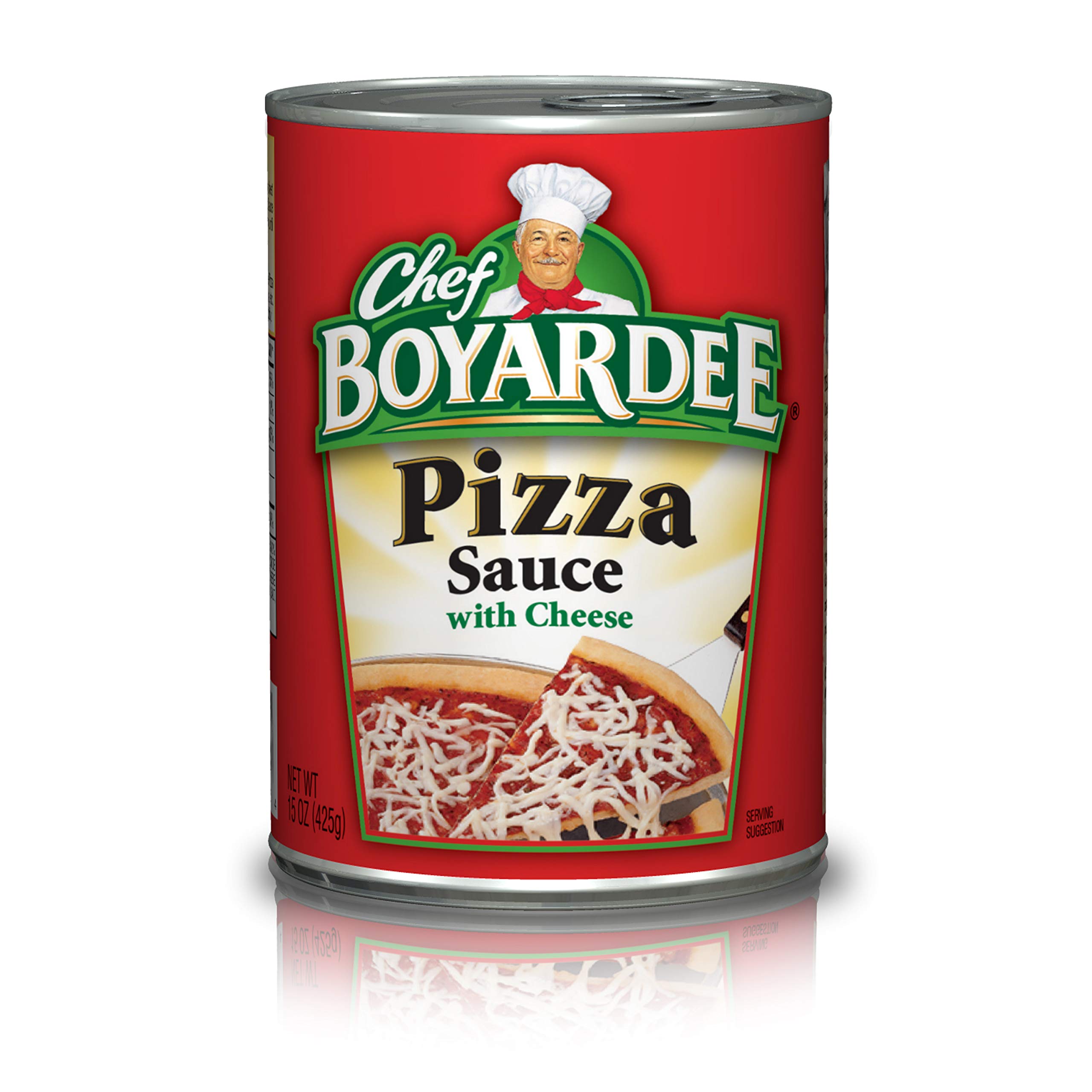 Chef BOYARDEEPizza Sauce with Cheese, Pizza and Sauces, 15 OZ Can (12 Cans)