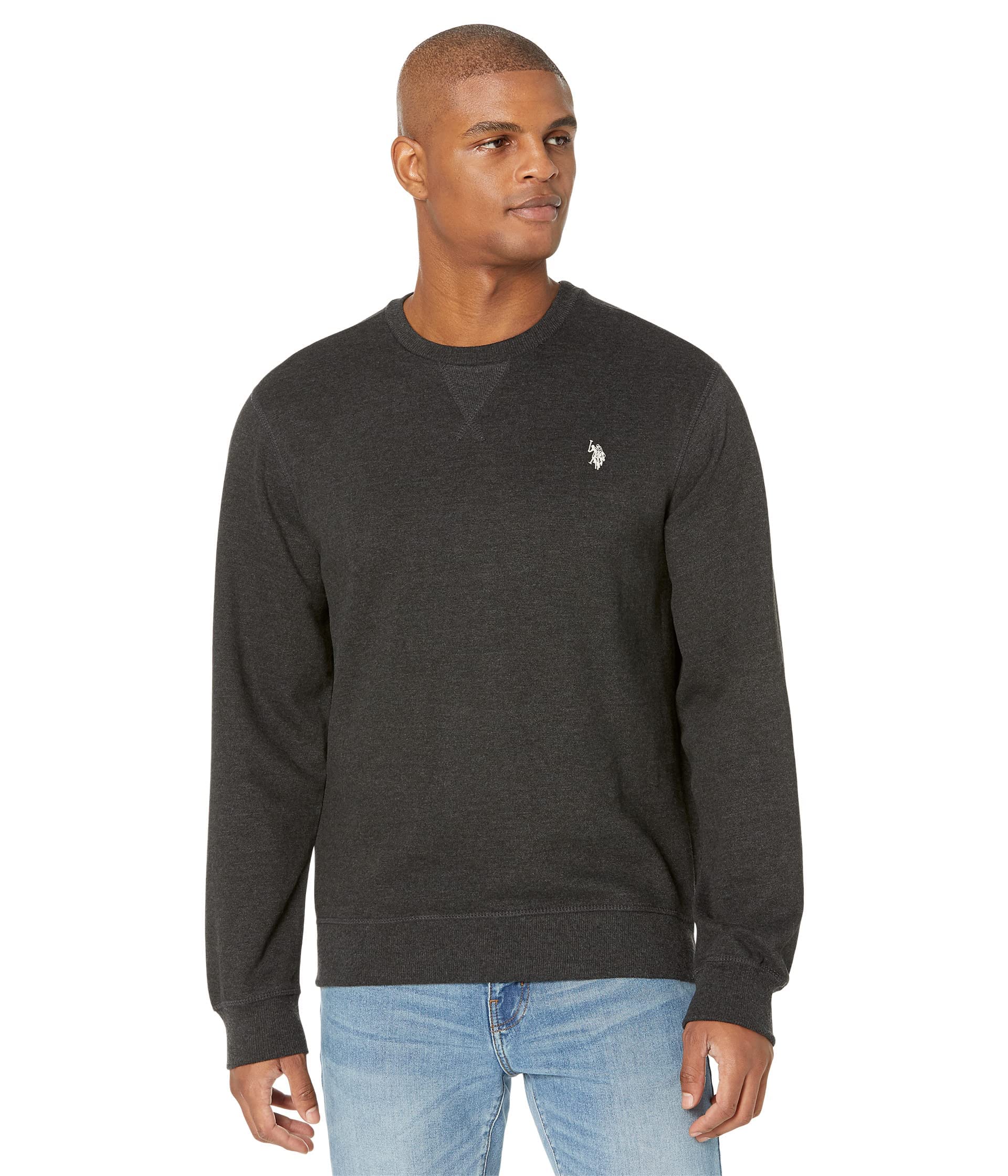 U.S. Polo Assn.Long Sleeve Popover Crew Neck Fleece Sweatshirt