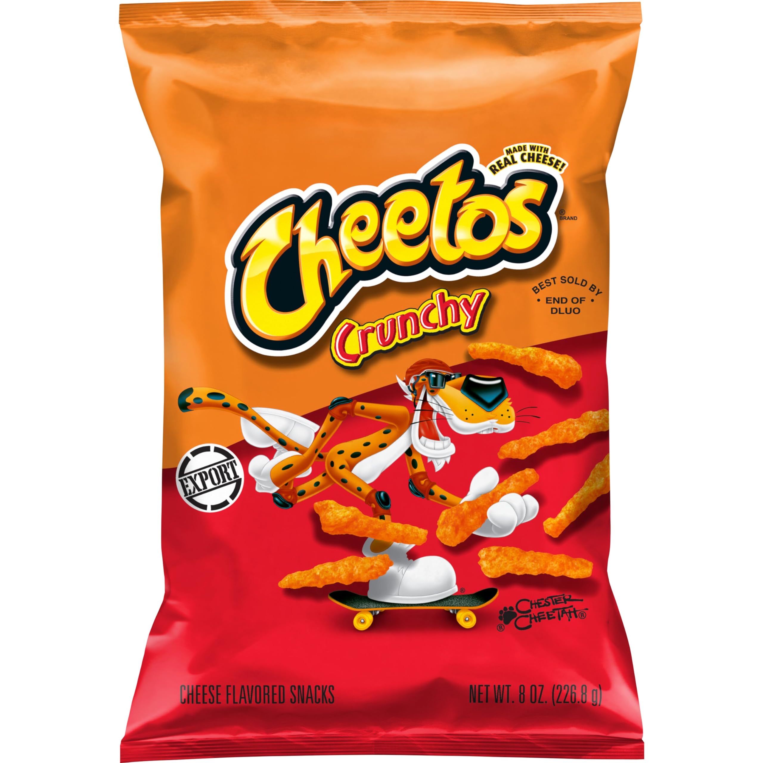 Frito Lay Cheetos Crunchy Cheese Flavored Snack, 8 oz ℮ 226.8 g