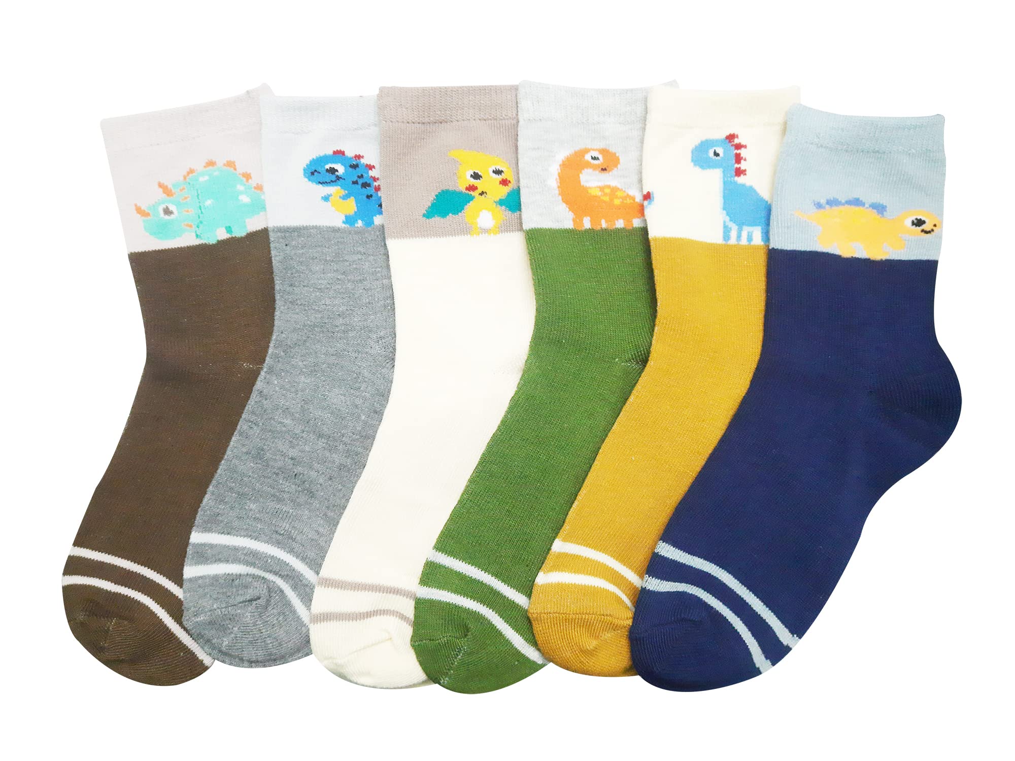 INFISPACE® Kid's Age-wise Cotton Cartoon Socks (Pack of 6 Pair)