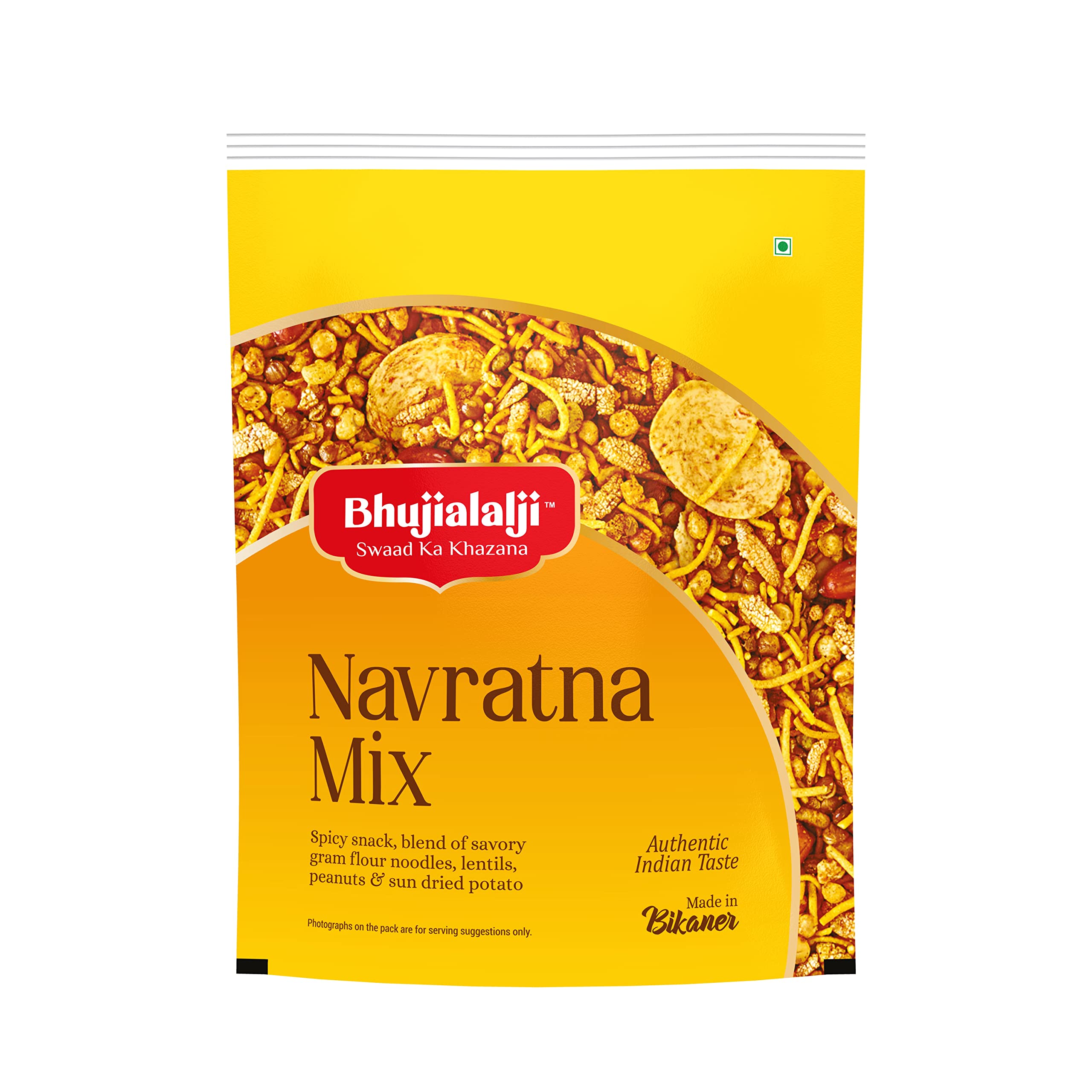 Bhujialalji Navratna Mixture (pack of 1) 1kg| All time favourite indian snacks/Namkeen | Ready to eat | Crsipy & Light snacks