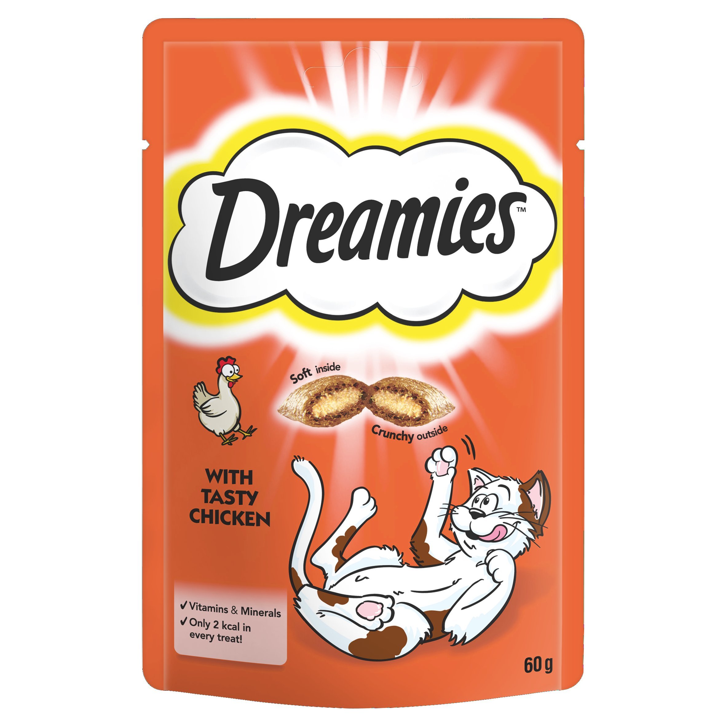 DREAMIES Chicken Cat Treats 60 g (Pack of 8)