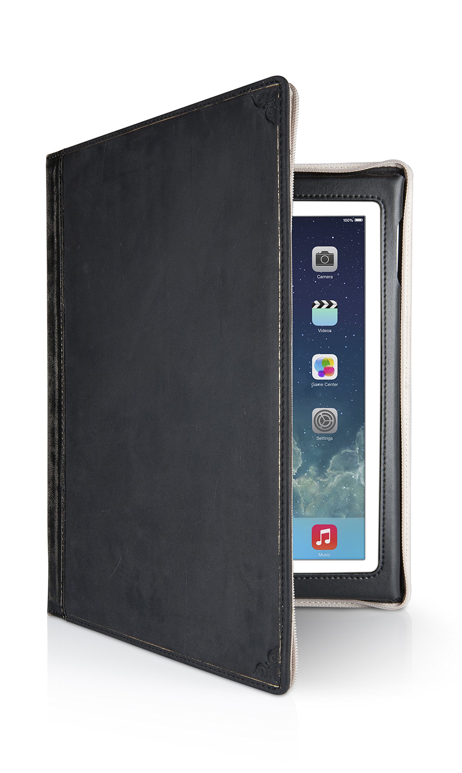 Twelve South 12-1209 BookBook Vol 2 Vintage Leather Book Case for iPad - Black