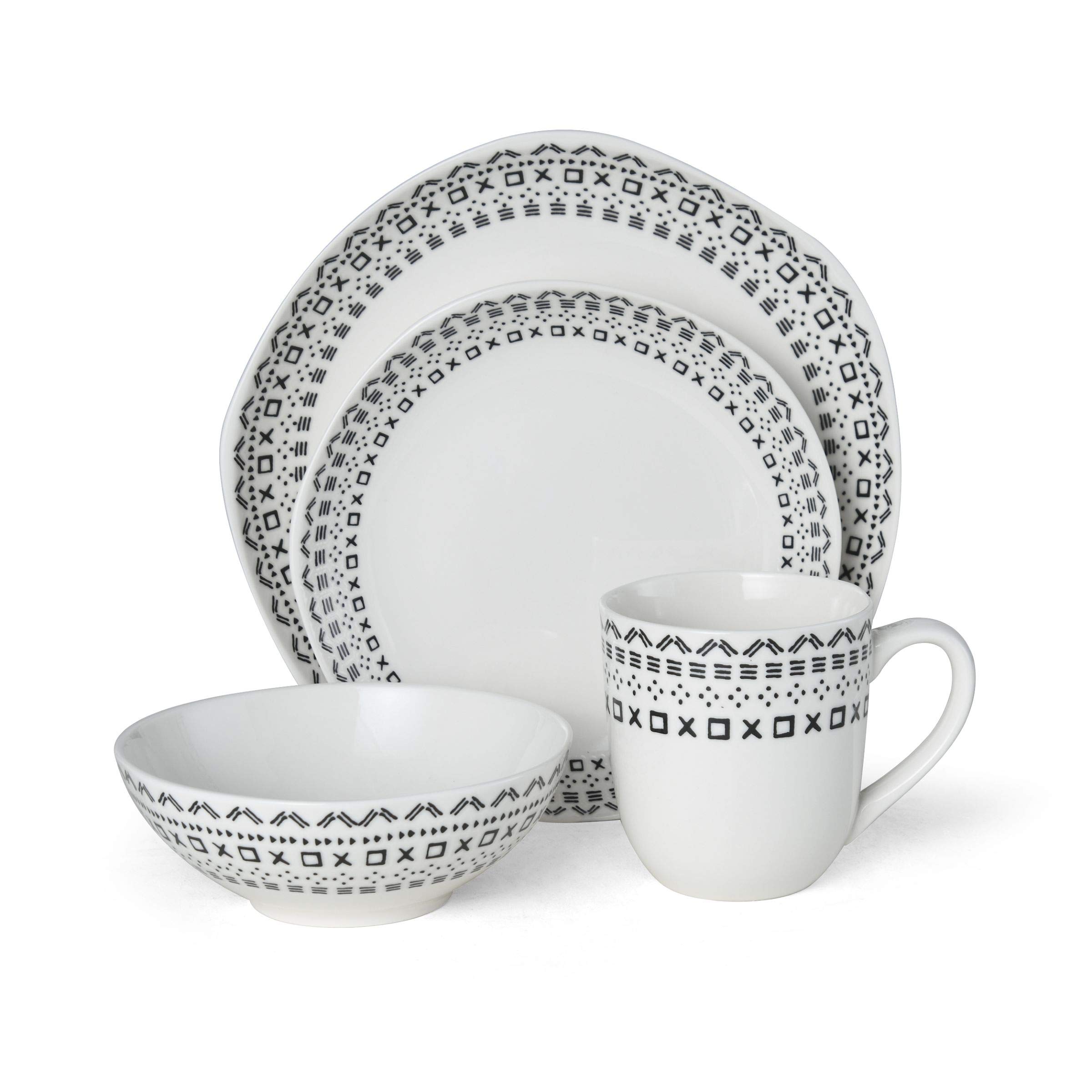 Fitz and FloydOrganic Coupe Maric 16-Piece Dinnerware Set, Assorted