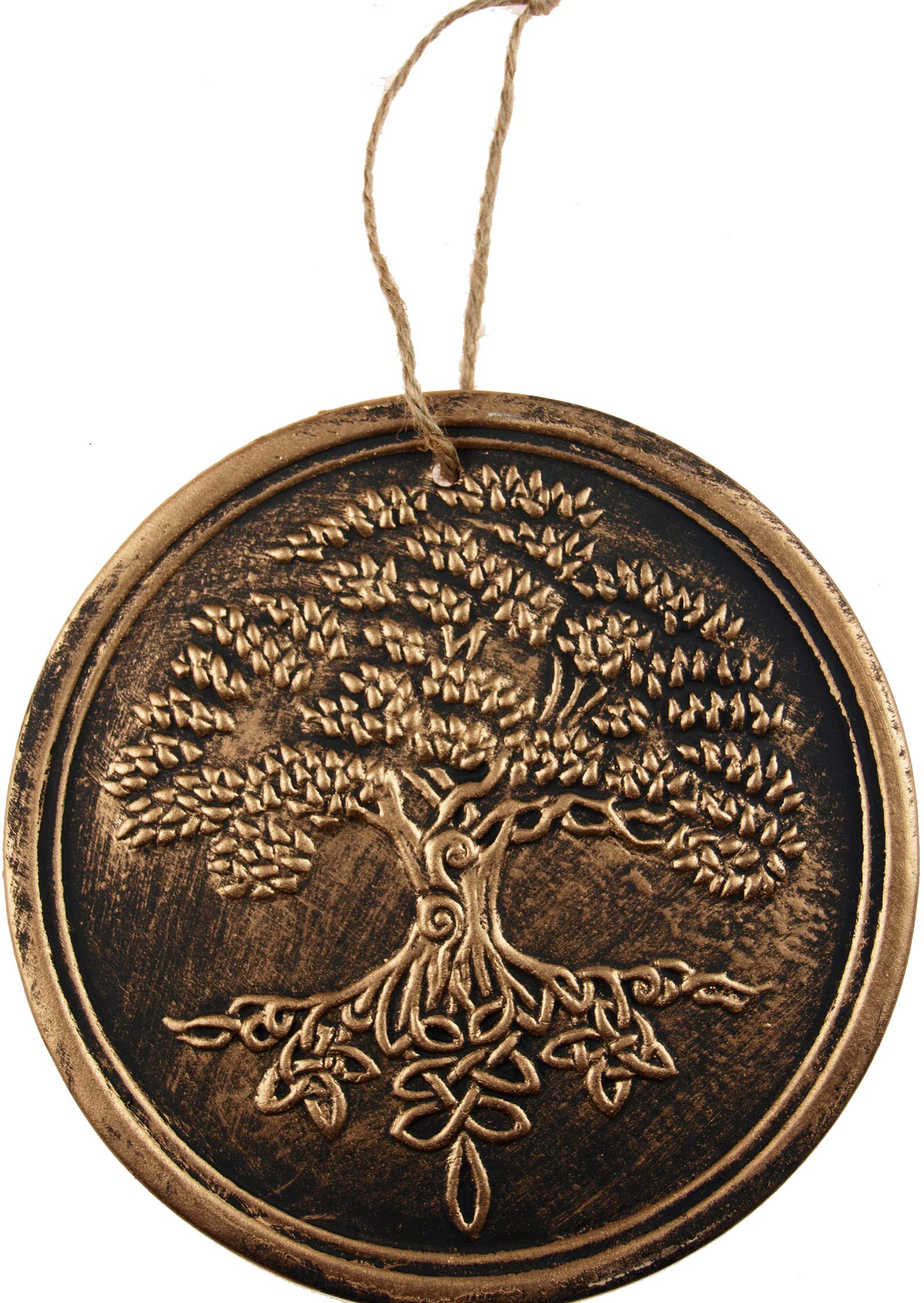 Lisa Parker Bronze Terracotta Tree of Life Plaque Ornament Brown 20x20x1cm