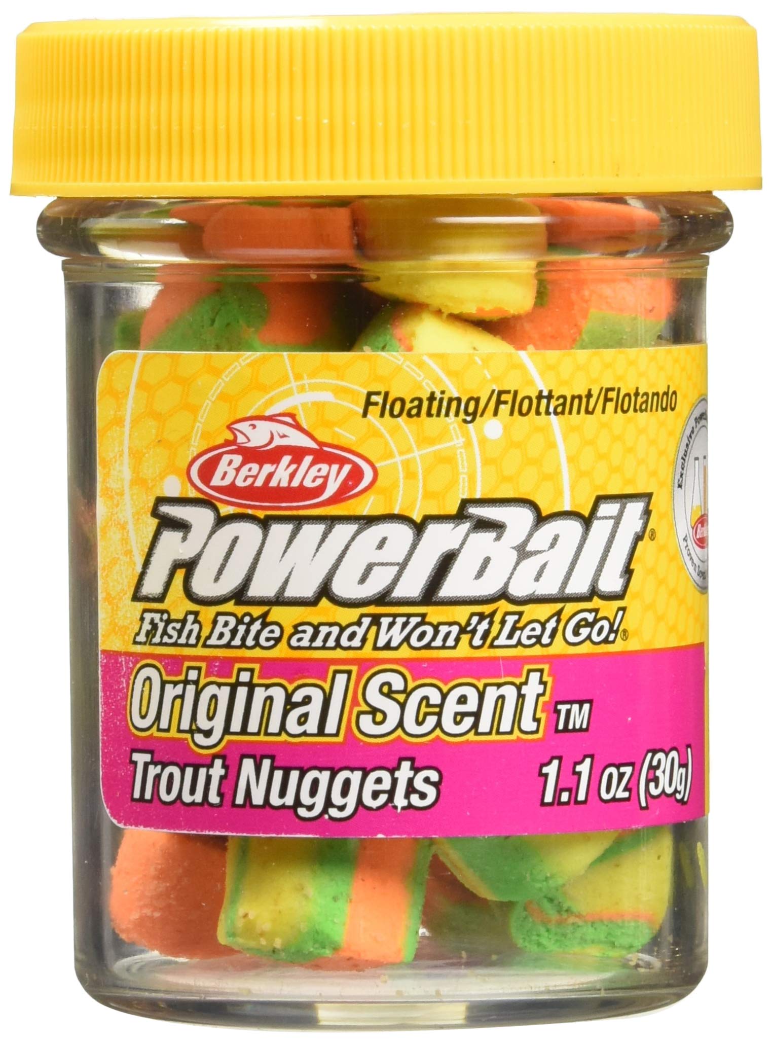 Berkley PowerBait Power Nuggets 4-Pack Fishing Dough Bait, Assorted Colors, Scent Dispersion Technology, Irresistible Scent and Flavor, Moldable and Easy to Use