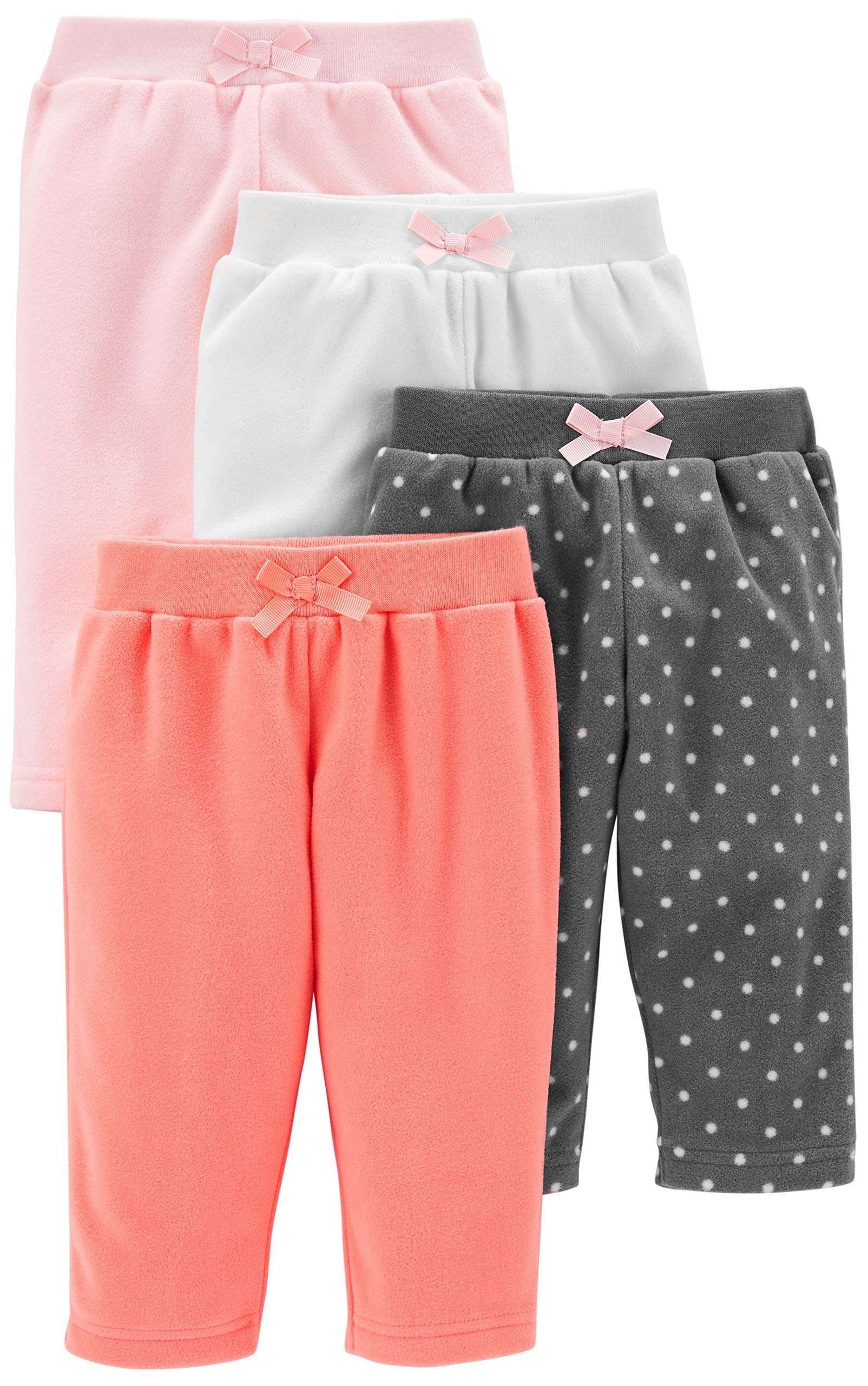 Simple Joys by Carter'sBaby Girls' 4-Pack Fleece Pants