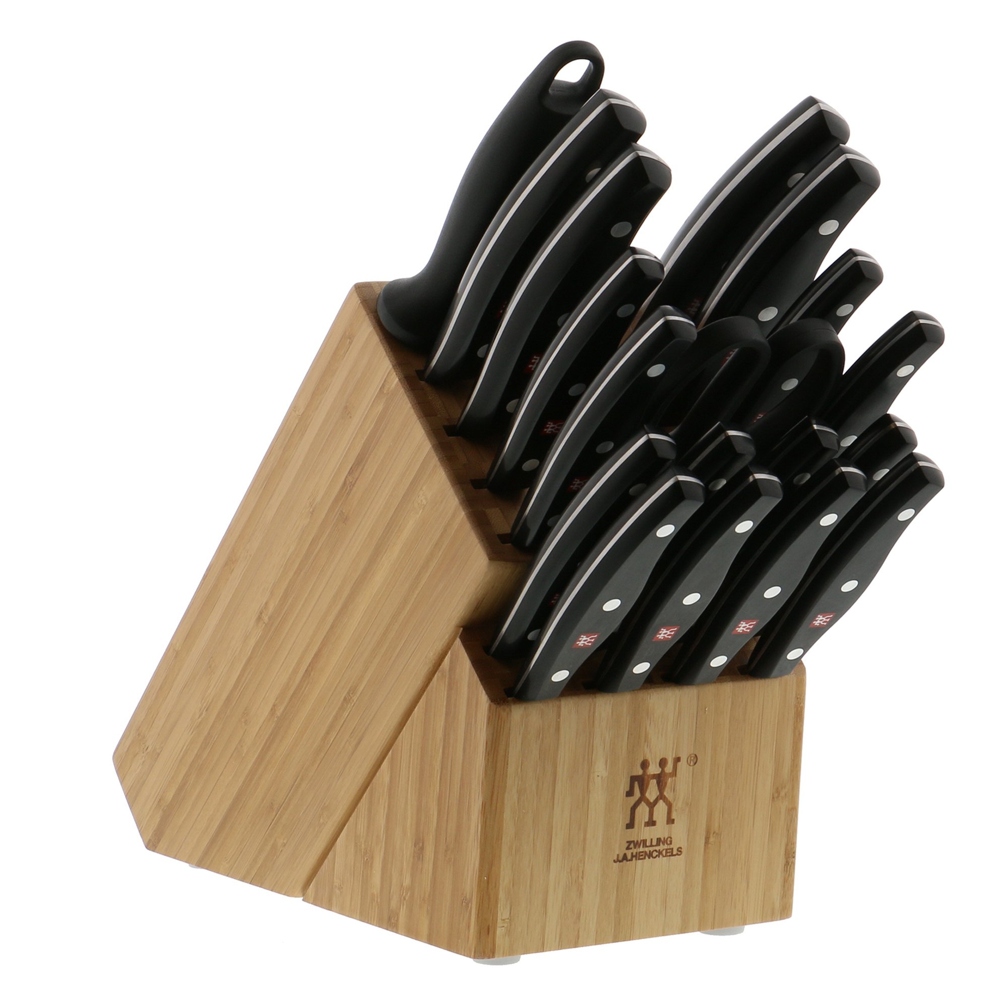 ZWILLING TWIN Signature Knife Block Set, 19-pc, Light Brown