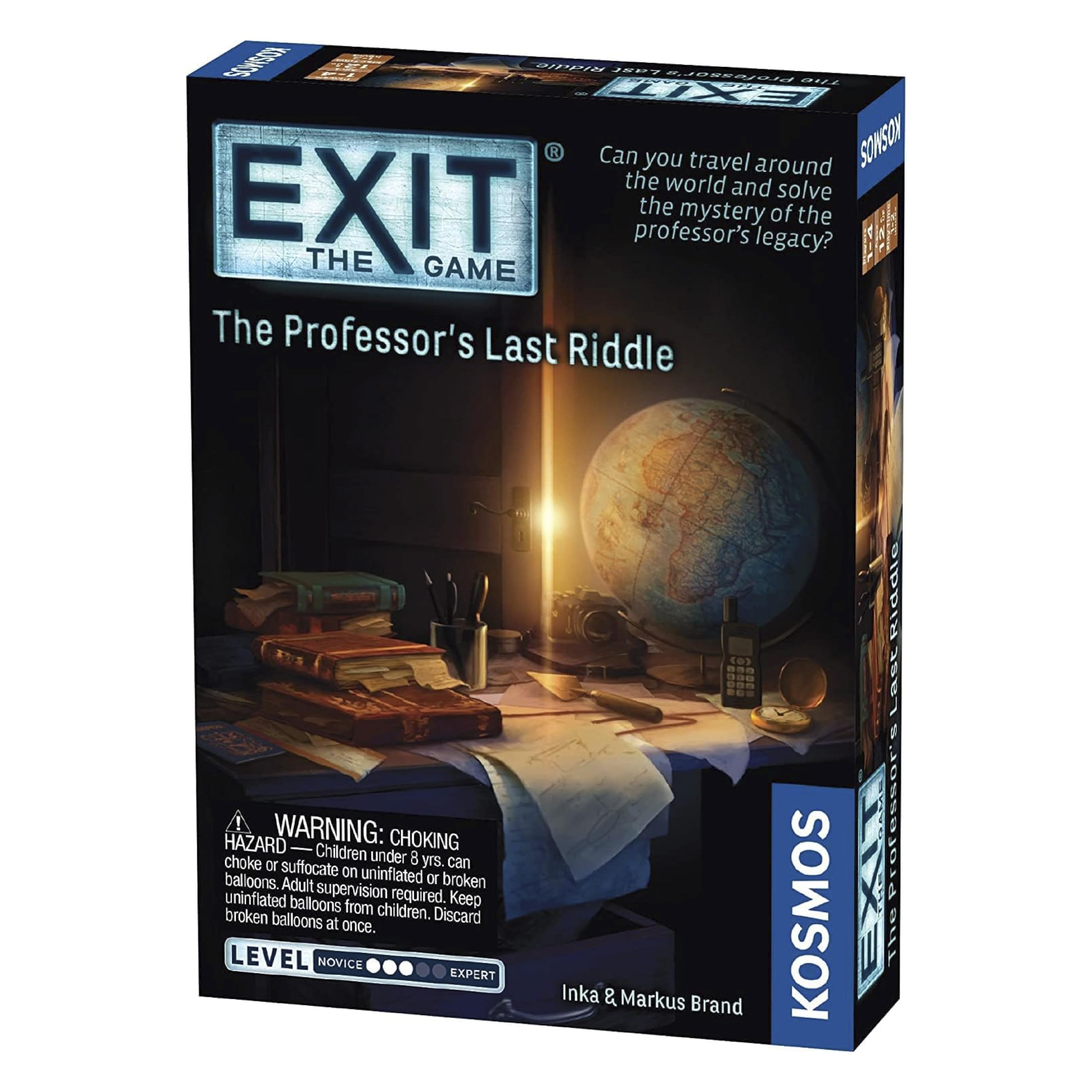 Thames & Kosmos - EXIT: The Professor’s Last Riddle - Level: 3/5 - Unique Escape Room Game - 1-4 Players - Puzzle Solving Strategy Board Games for Adults & Kids, Ages 12+ - 692864