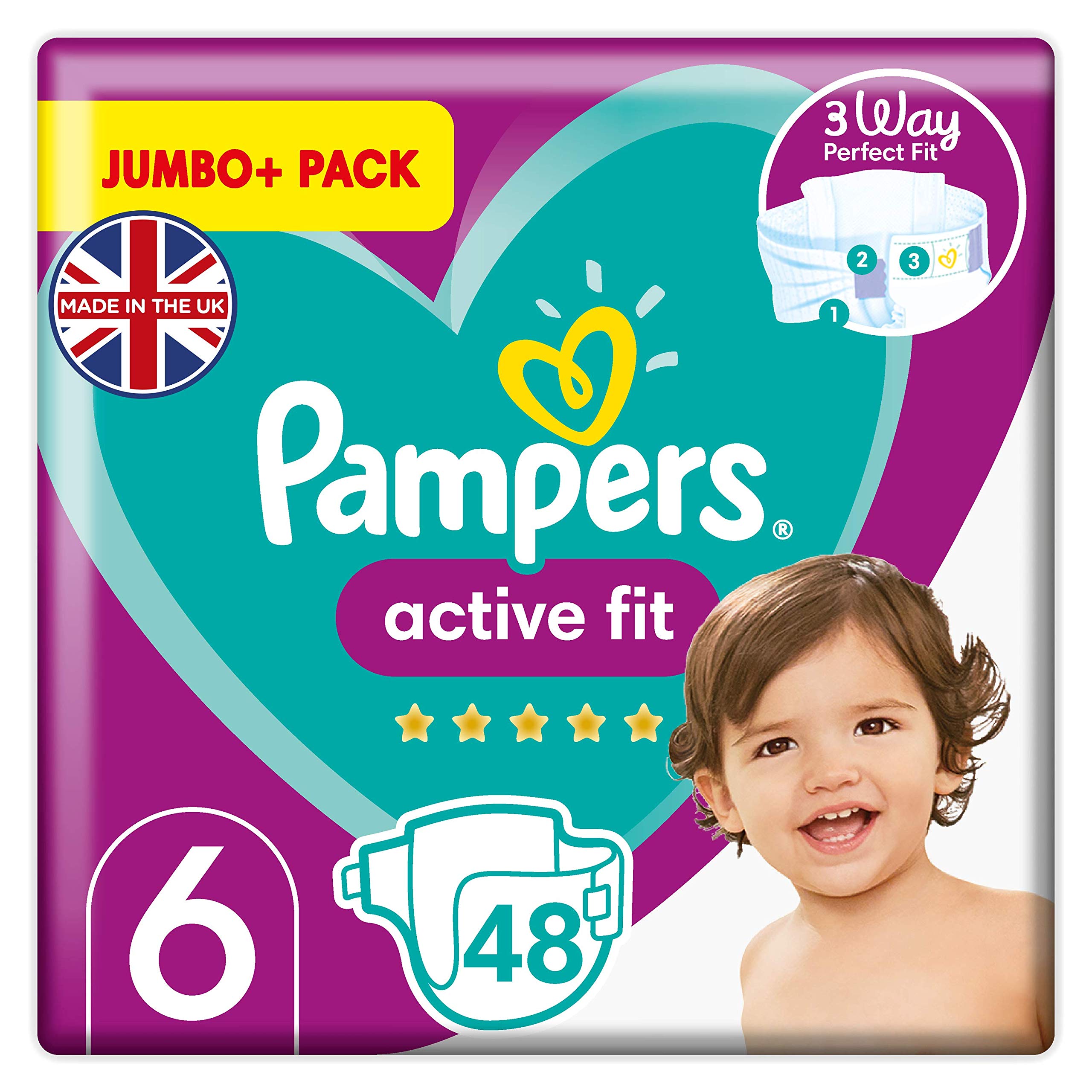 Pampers Active Fit, Size 6, 48 count