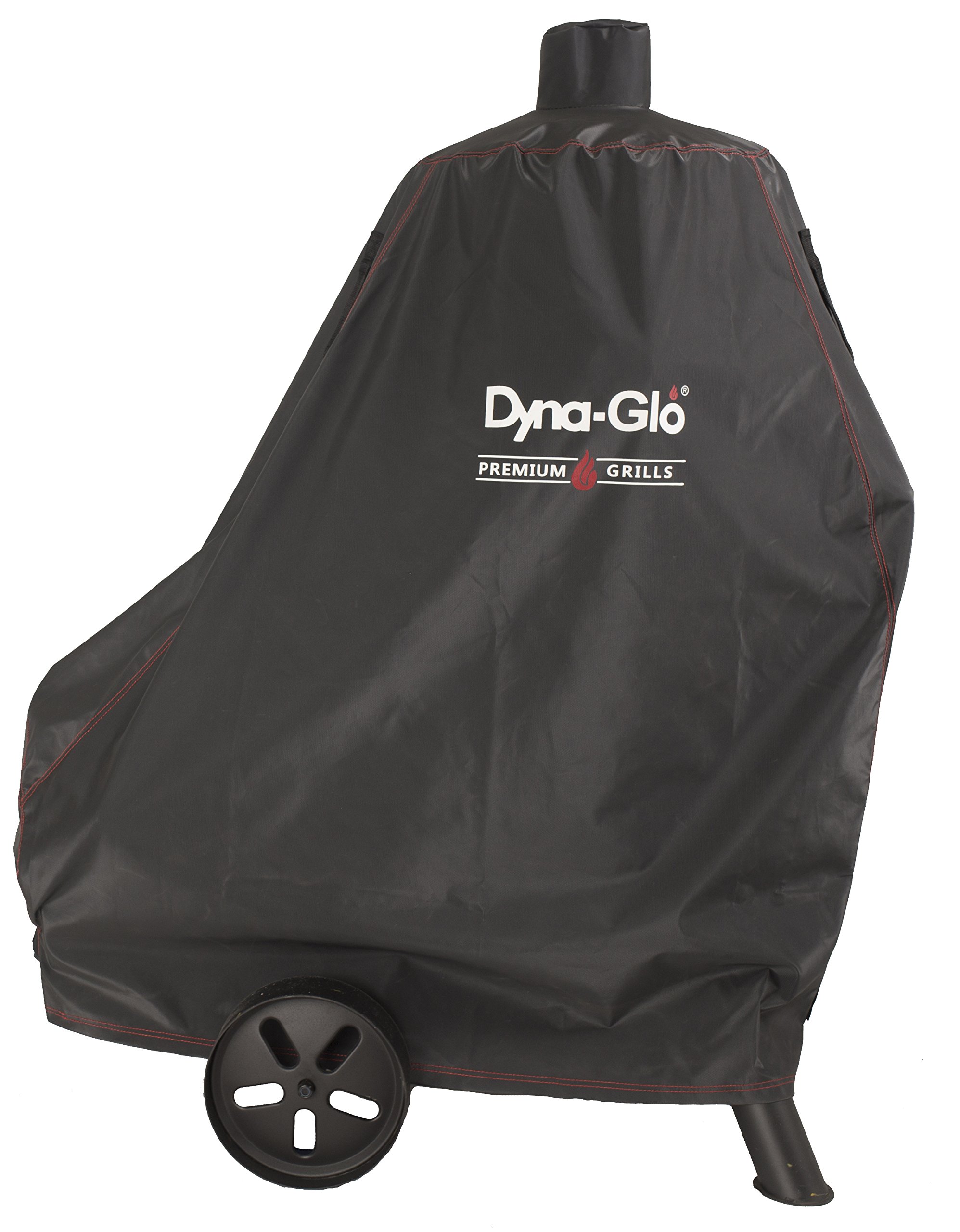 Dyna-GloDG1382CSC Vertical Offset Charcoal Smoker Grill Cover, Fits Size Up to: 45.5in W x 18.5in D x 48.9in H, Black