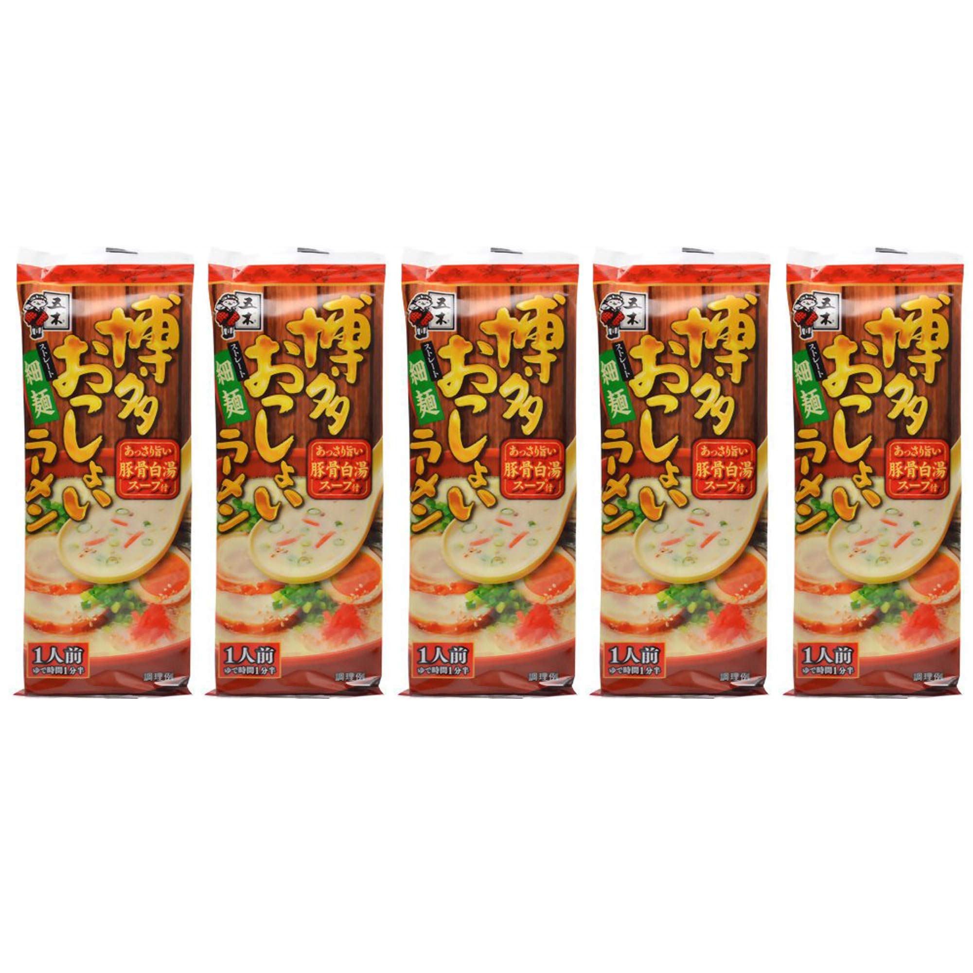 Itsuki Instant Ramen Noodle, Hakata, Tonkotsu, Pack of 5