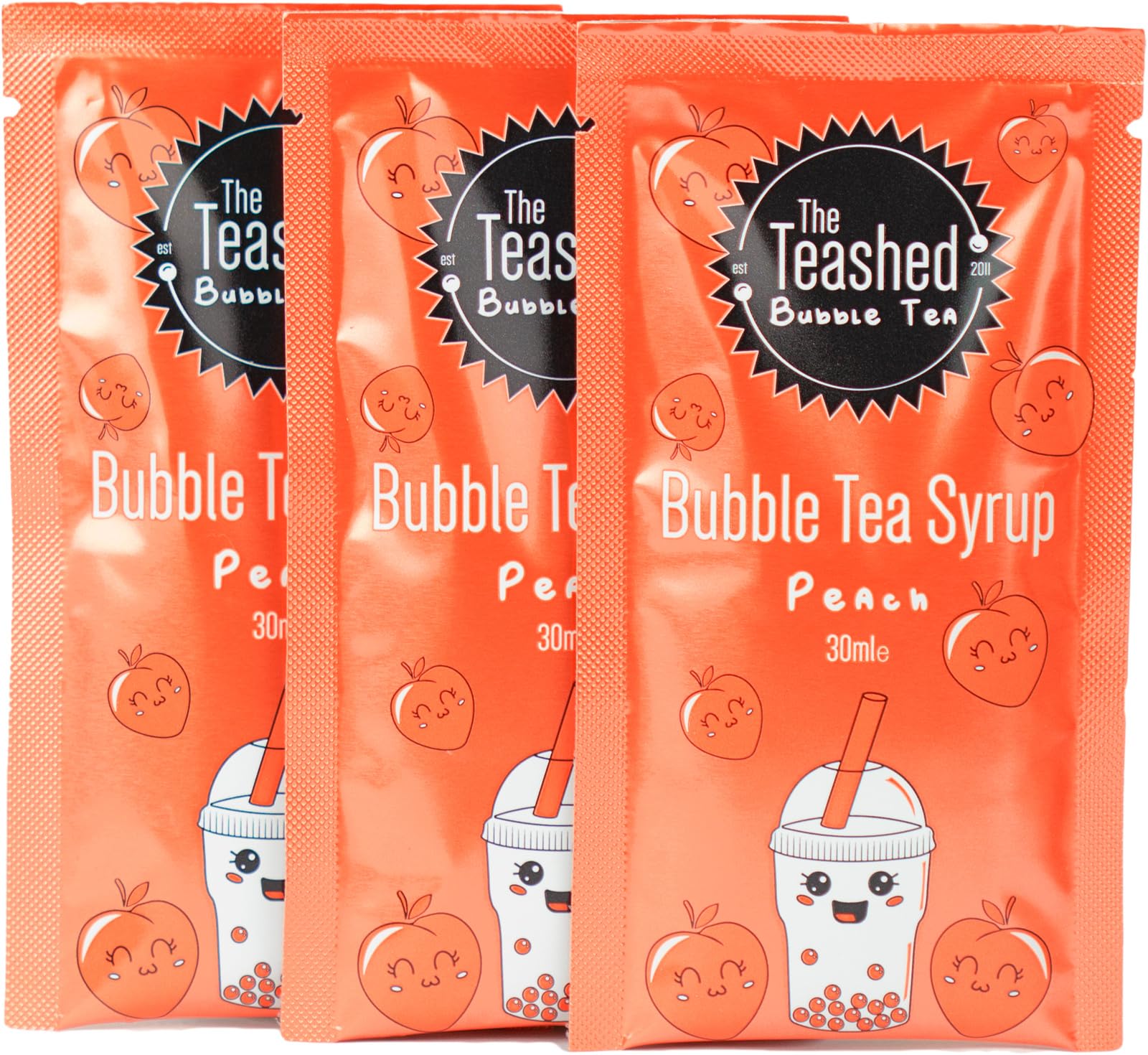 Peach Bubble Tea Syrup | 3 Servings | Make Boba Tea At Home | The TeaShed