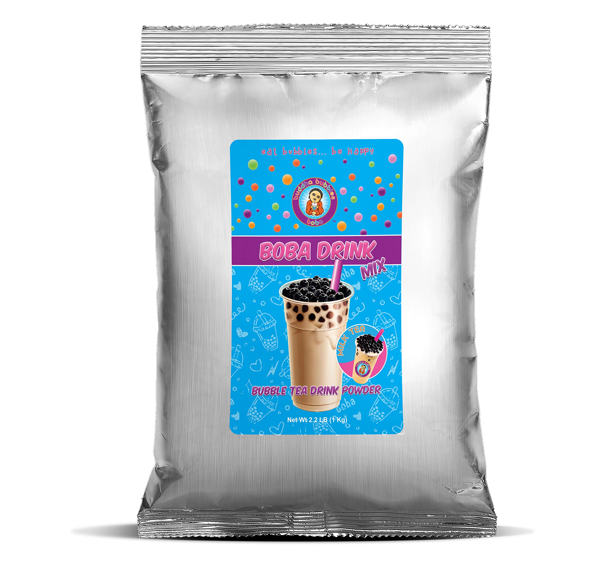 TRADITIONAL MILK TEA Boba/Bubble Tea Drink Mix Powder By Buddha Bubbles Boba (2.2 Pounds / 1 Kg)