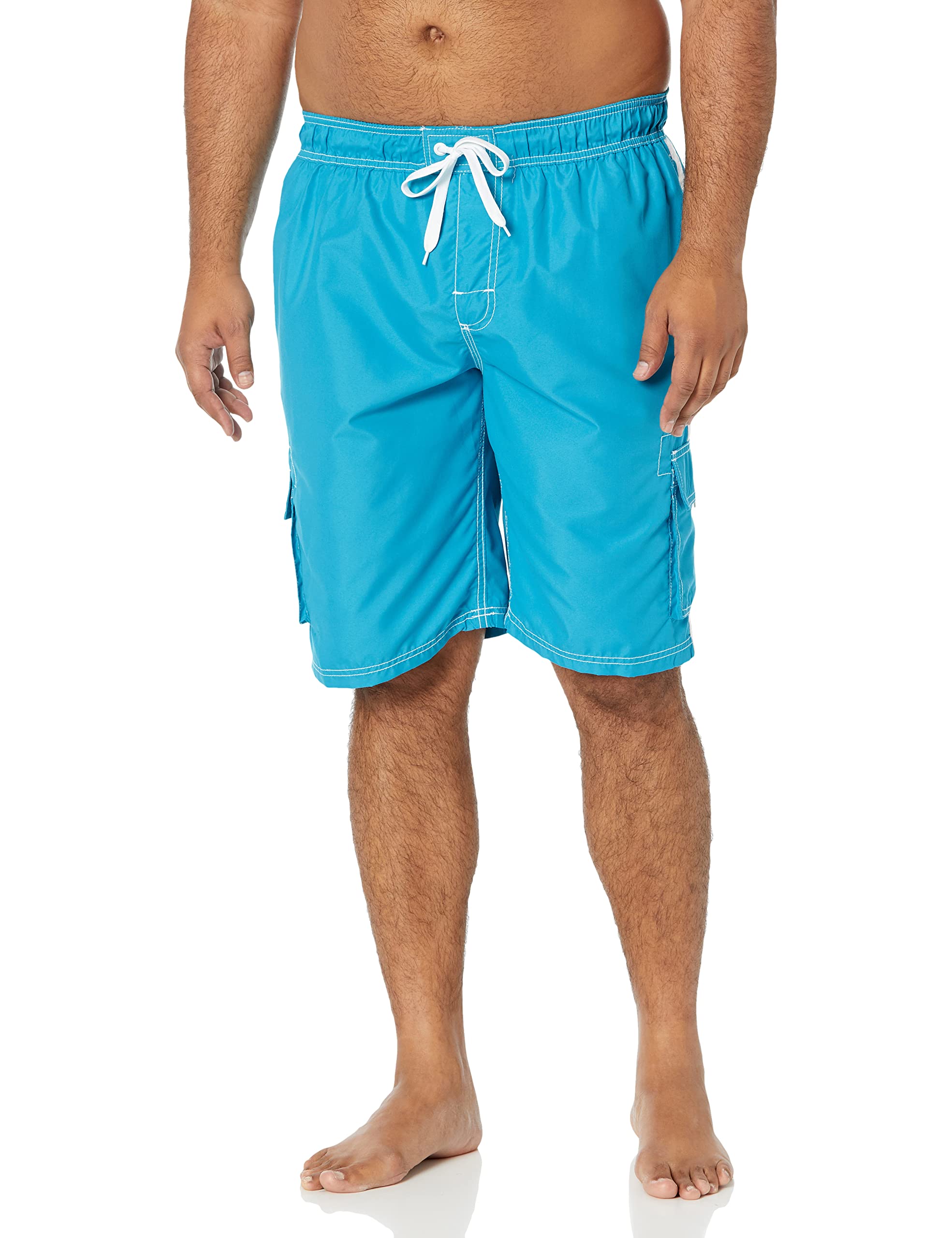 Kanu Surf Mens Barracuda Swim Trunks (Regular & Extended Sizes)