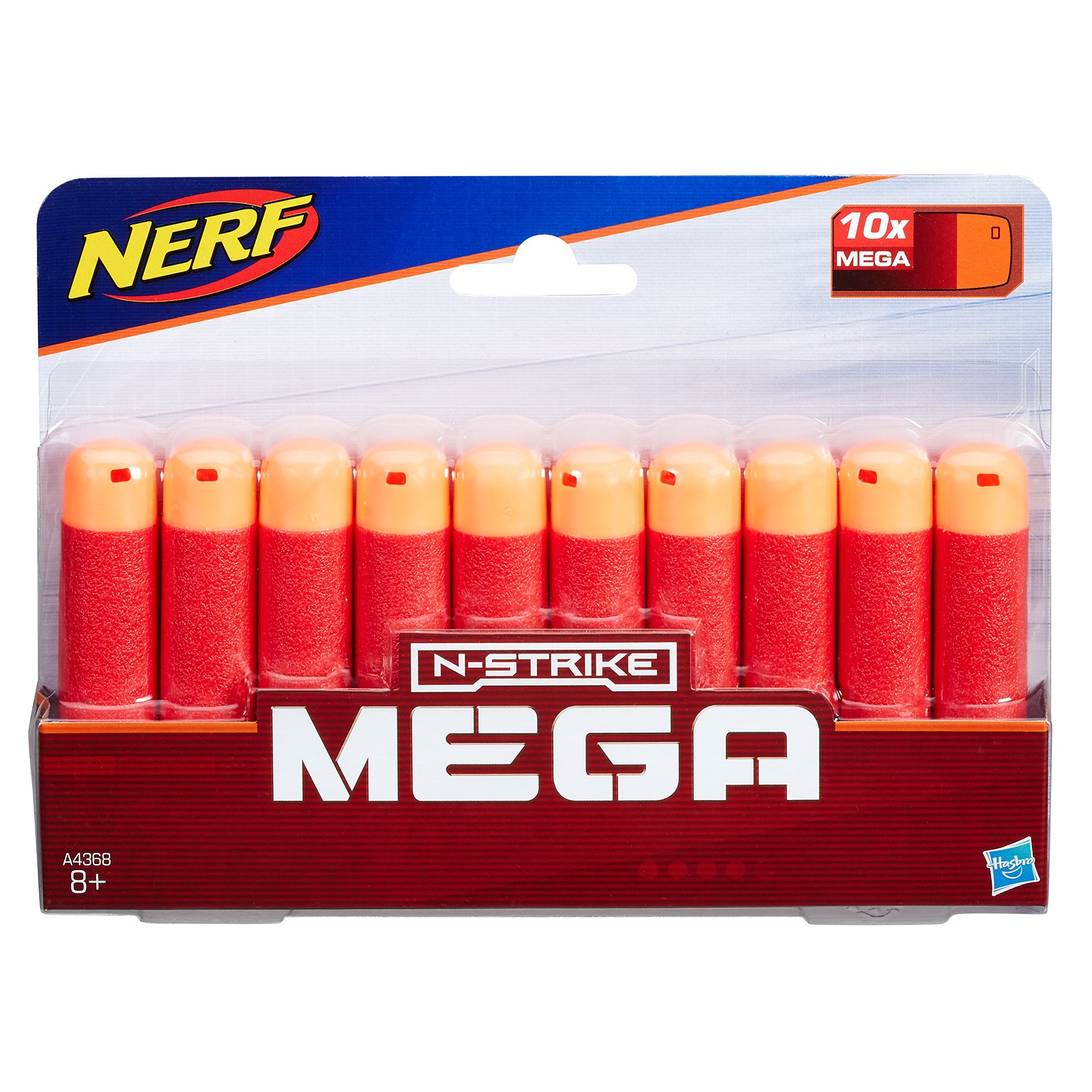 Nerf Darts 10-Pack Refill for Nerf Mega Blasters - Official Nerf Mega Darts - For Kids, Teens, Adults