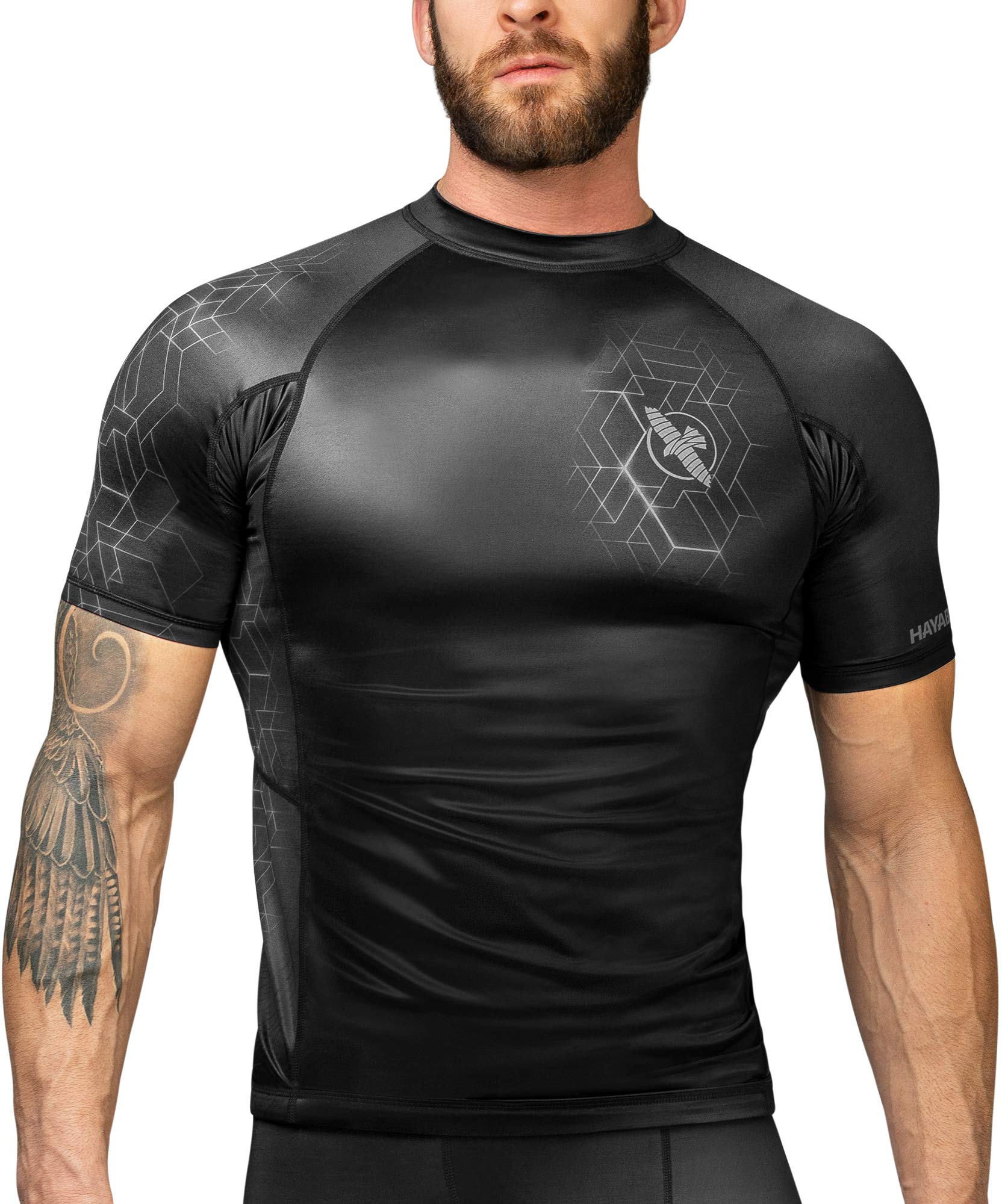 HayabusaGeo Short Sleeve BJJ Rash Guard