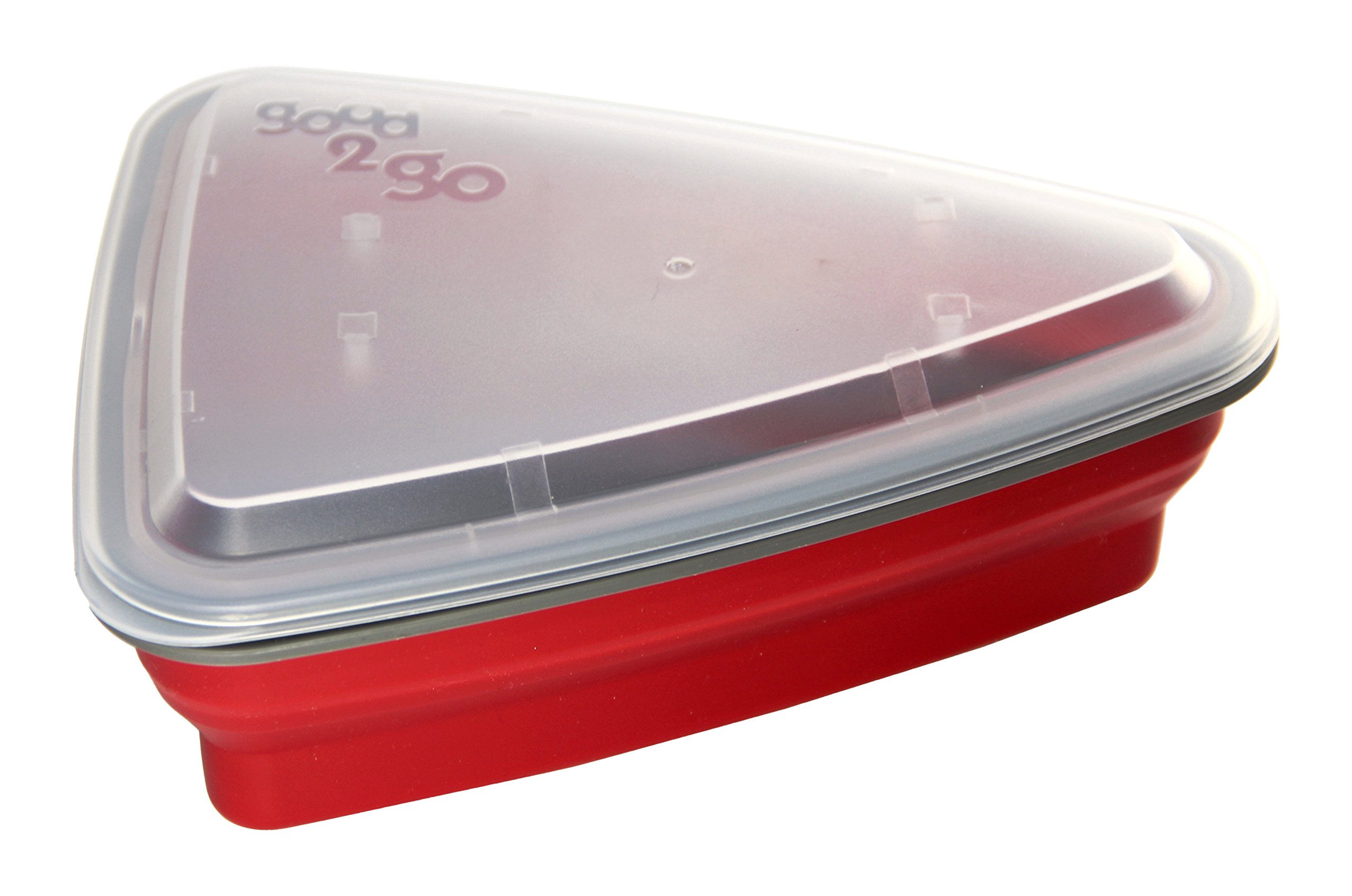 Good2go Good 2 Go Expandable Pizza Container, 1.2 Liter Red G35004