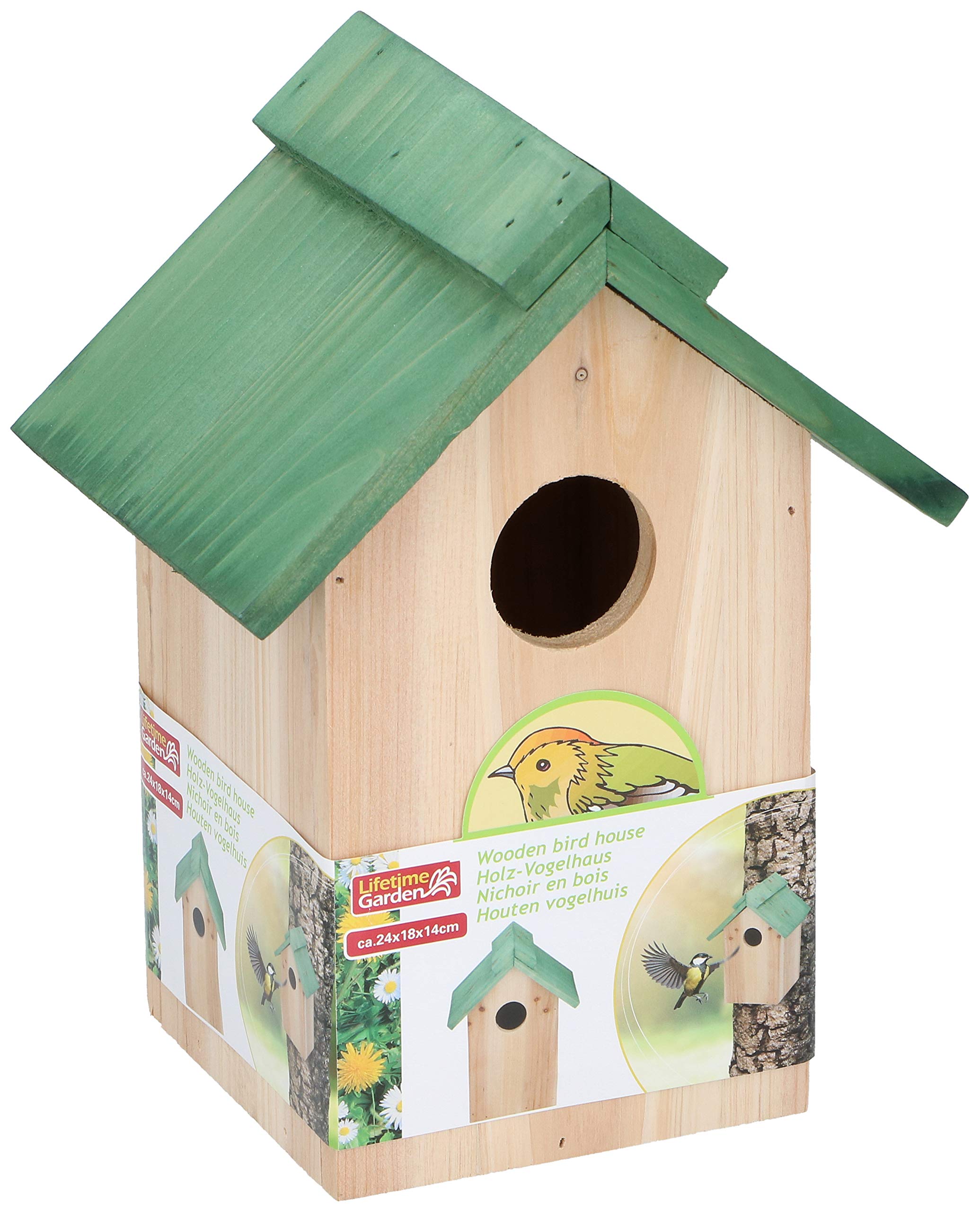 Lifetime Wooden Birdhouse Nesting Box Nesting House Bird Nest Cave Natural Wood