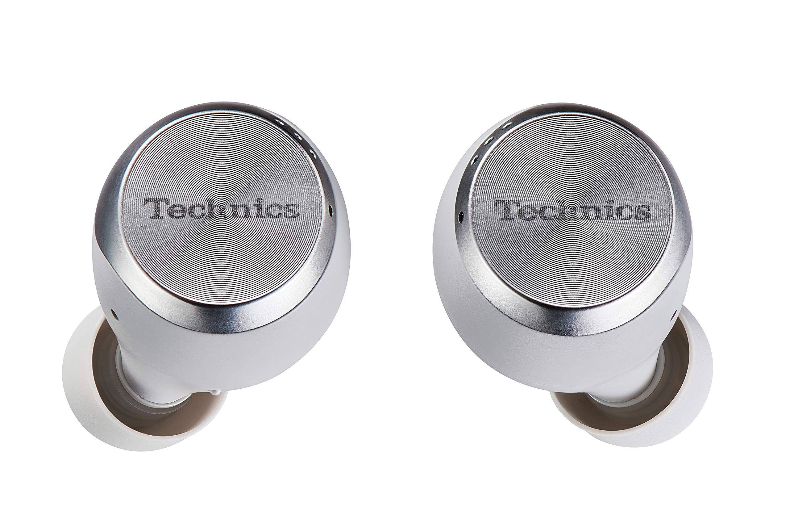 Technics AZ70WE Premium True Wireless Earbuds, with Noise Cancelling and Bluetooth Functionality - Silver