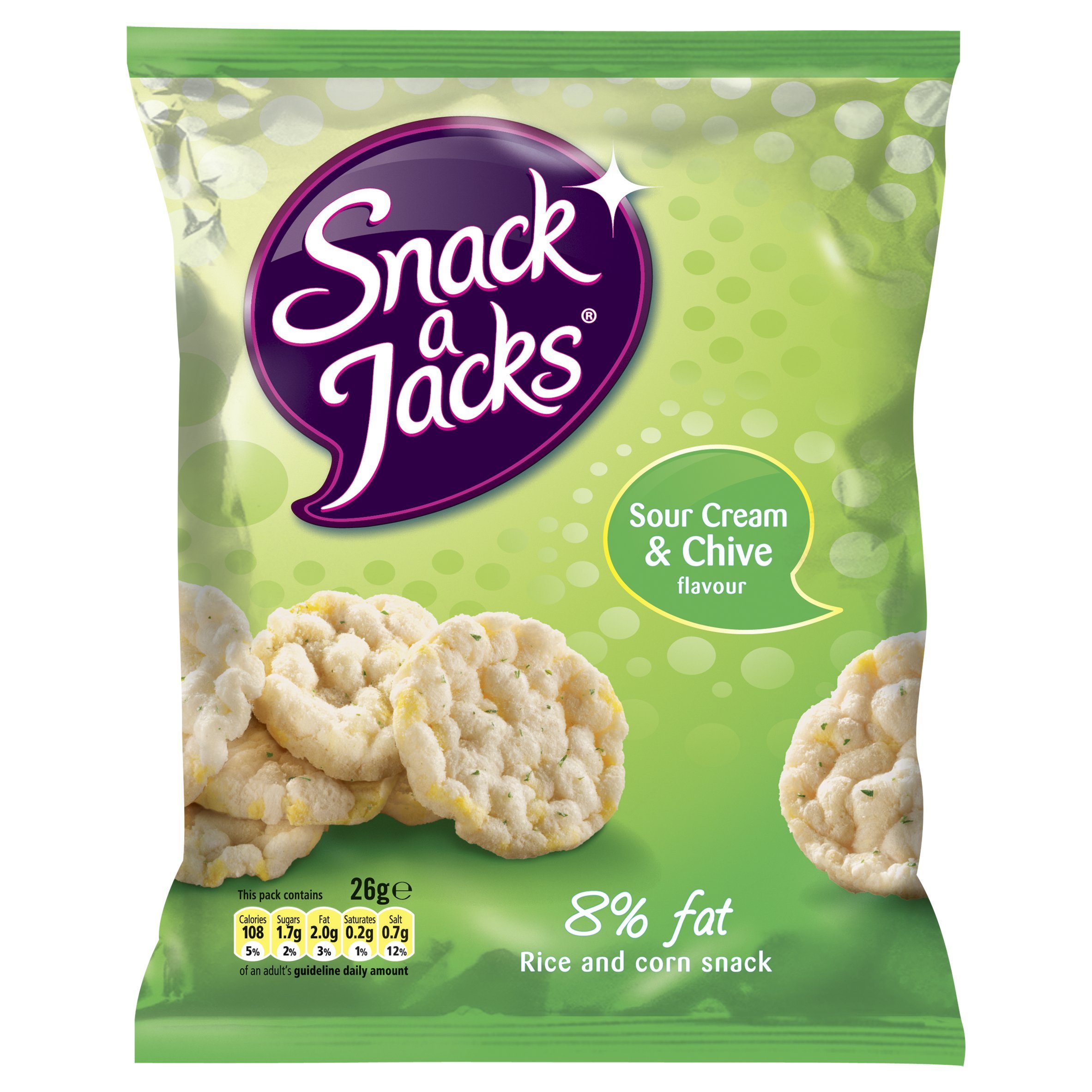 Snack a Jack Sour Cream and Chive, 26 g (Pack of 24)