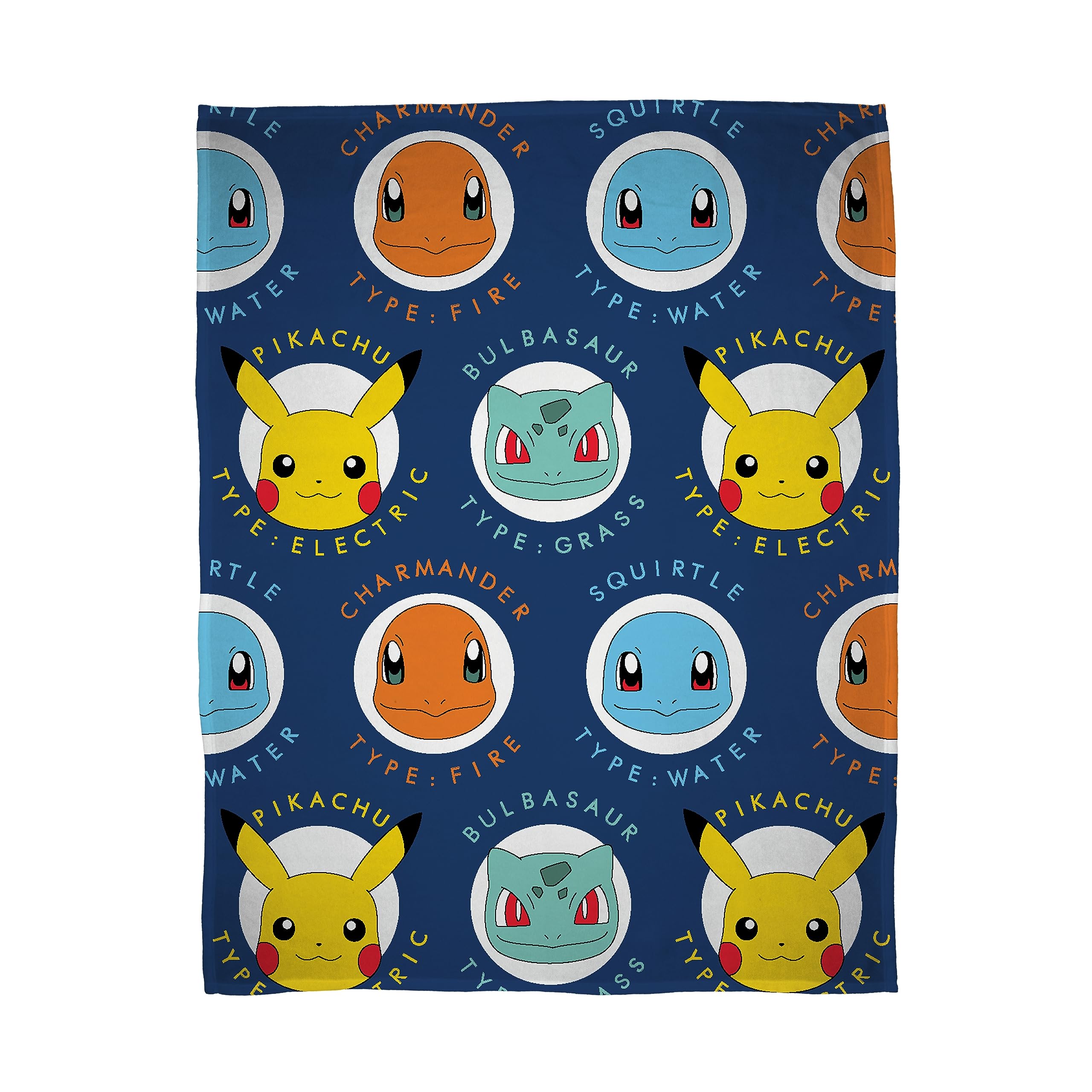 Character World Official Pokemon Fleece Throw Blanket | Super Soft Warm Throw, Gotta Design with Pikachu | Perfect For Home, Bedroom, Sleepovers & Camping | Size 100 x 150cm