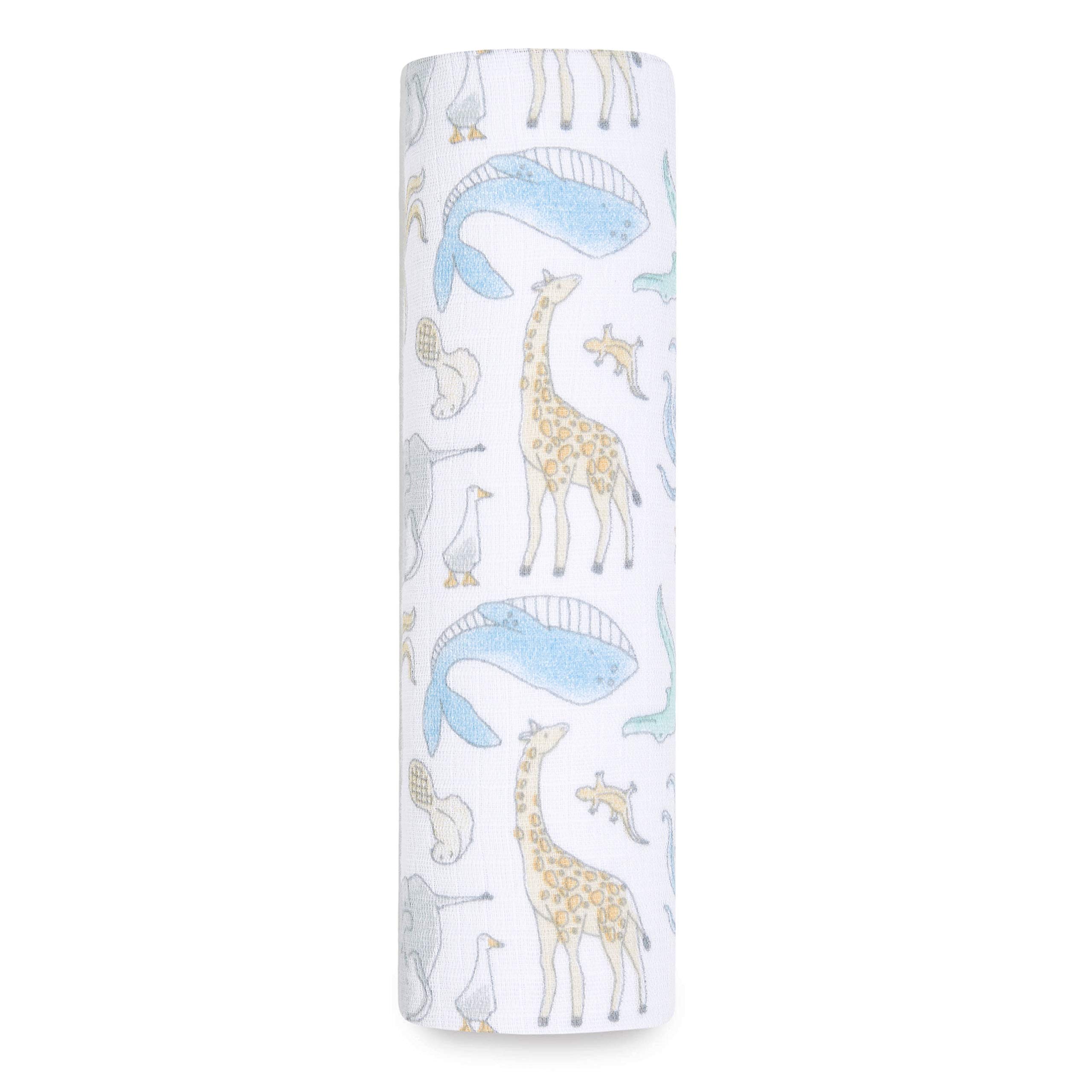 Aden + Anais™ essentials cotton muslin swaddle blanket natural history