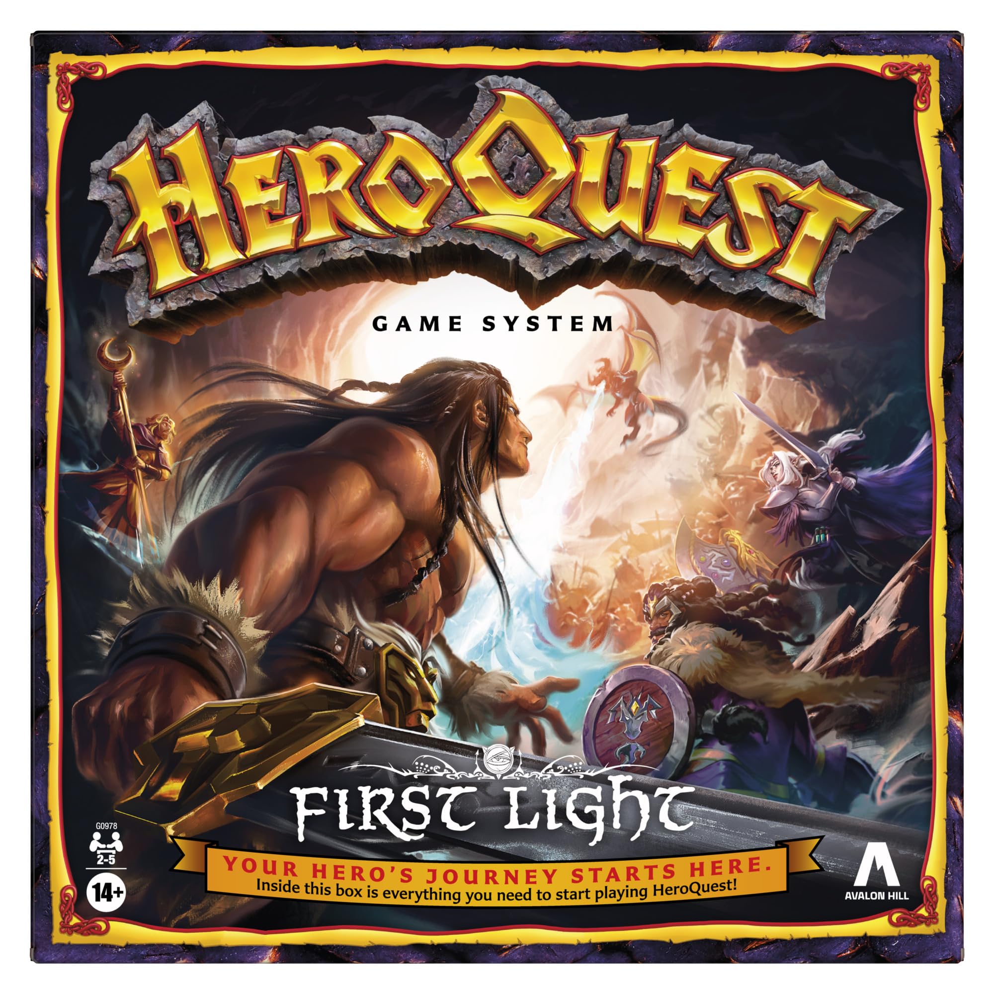 Avalon Hill HeroQuest First Light Game System Board Game - English Version