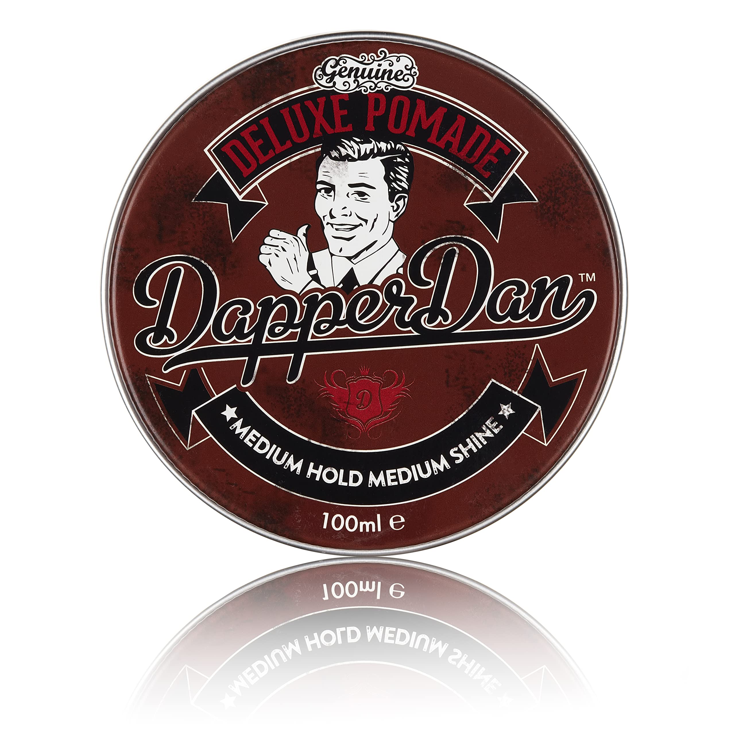 Dapper Dan Deluxe Pomade, Medium Hold Medium Shine, Citrus & Vanilla Fragrance, 1 x 100 ml