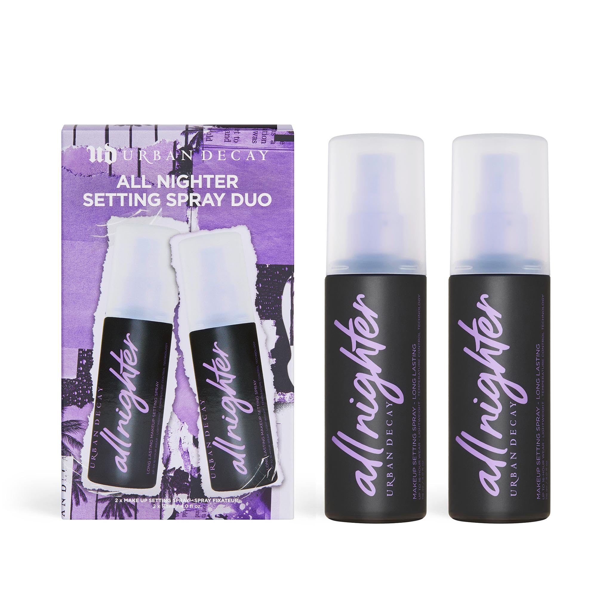 Urban Decay All Nighter Makeup Setting Spray, Long-Lasting Fixing Spray for Face, Up to 16 Hour Wear, Vegan & Oil-free Formula